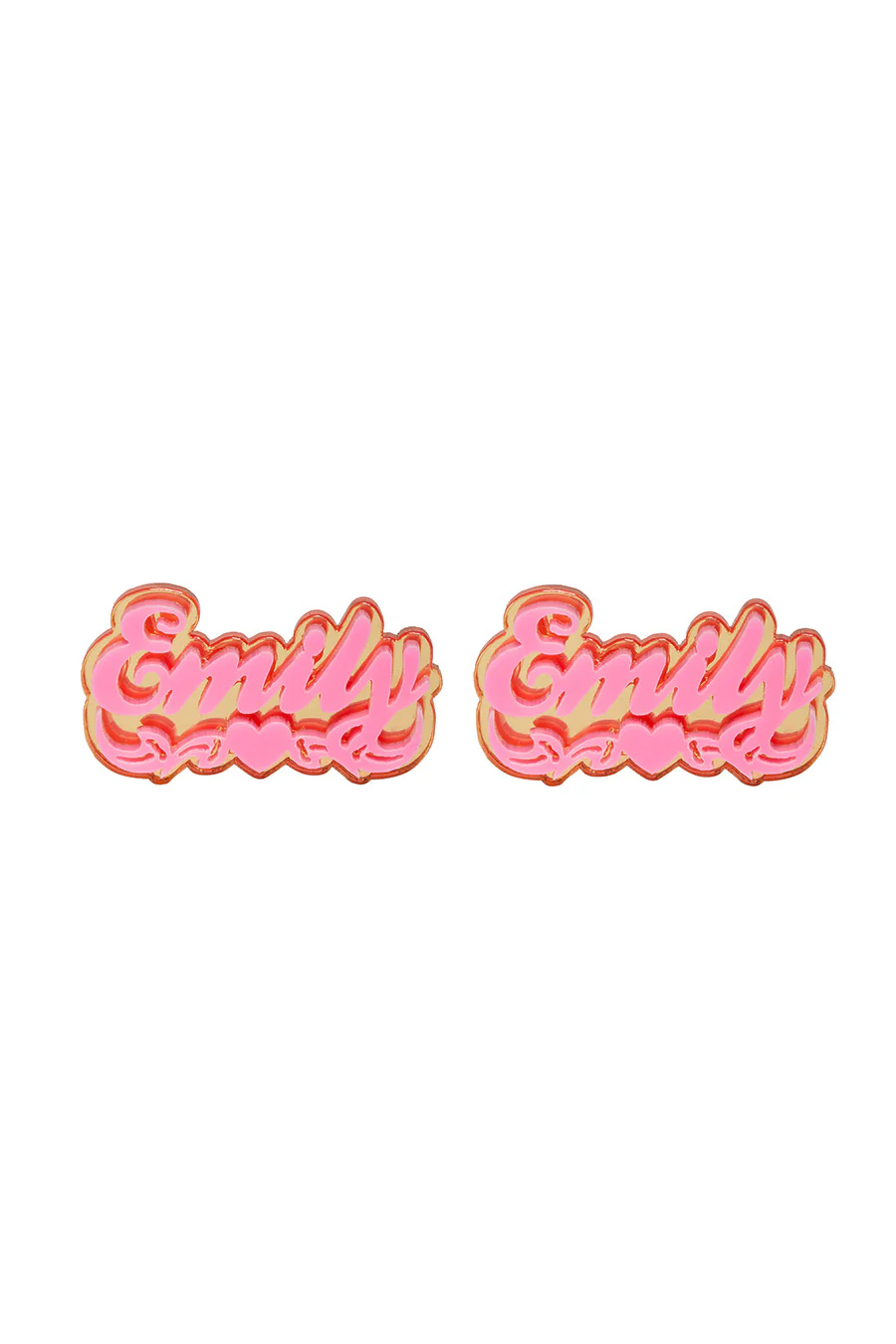 Custom Name Stud Earrings - Image 6