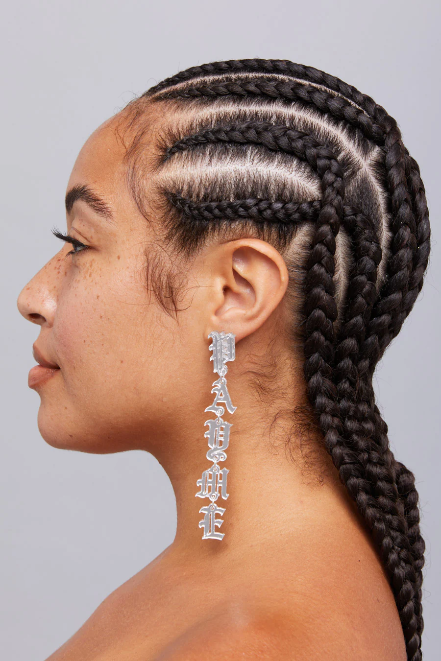 Custom Old English Drop Earrings - Image 4