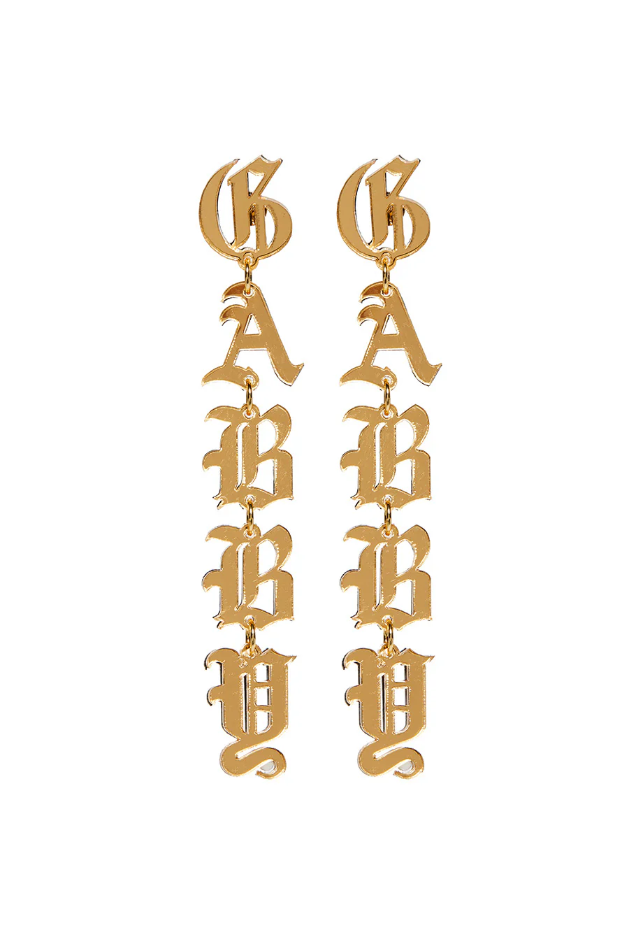 Custom Old English Drop Earrings - Image 5