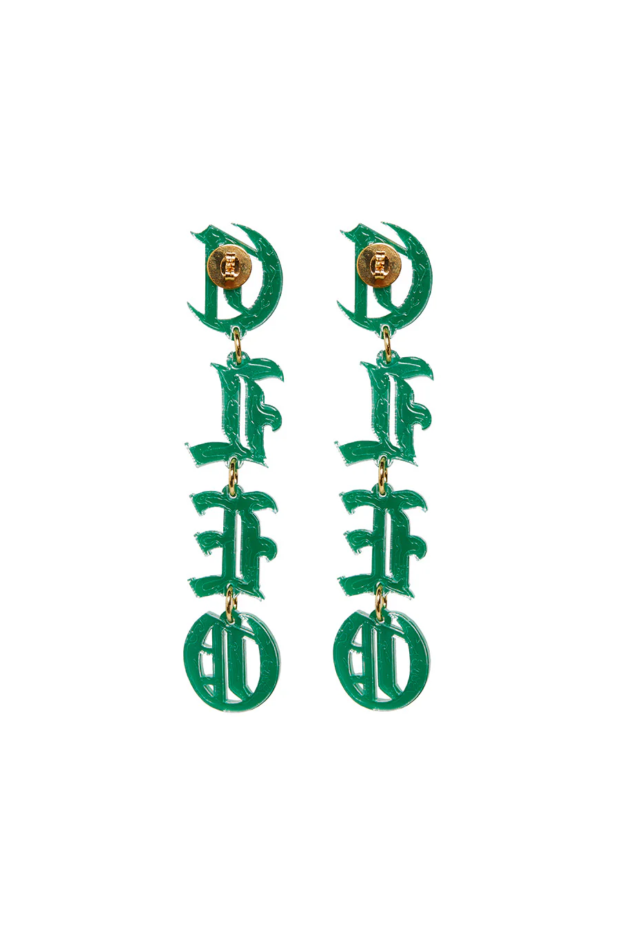 Custom Old English Drop Earrings - Image 9