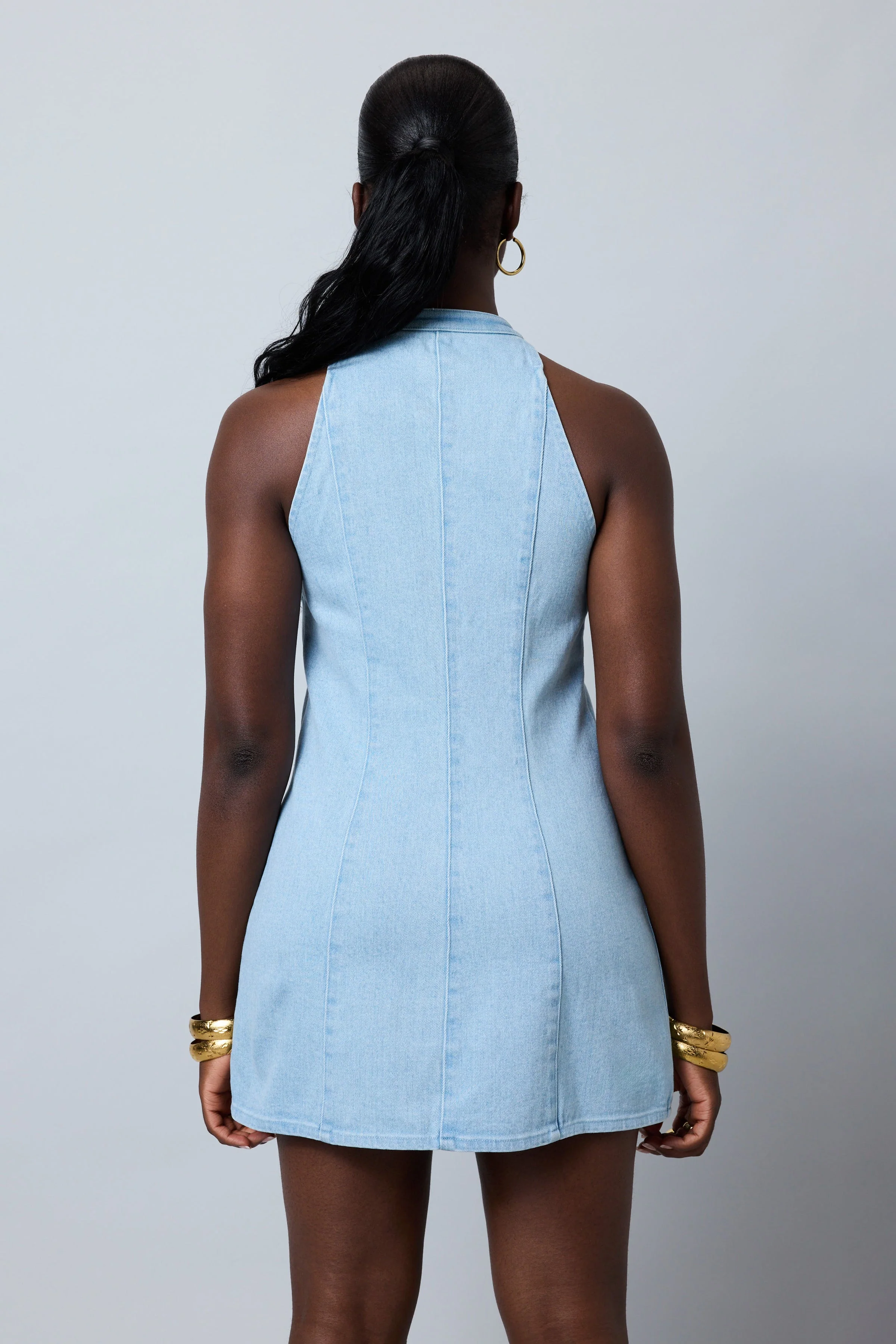 Denim Skate Dress - Image 6