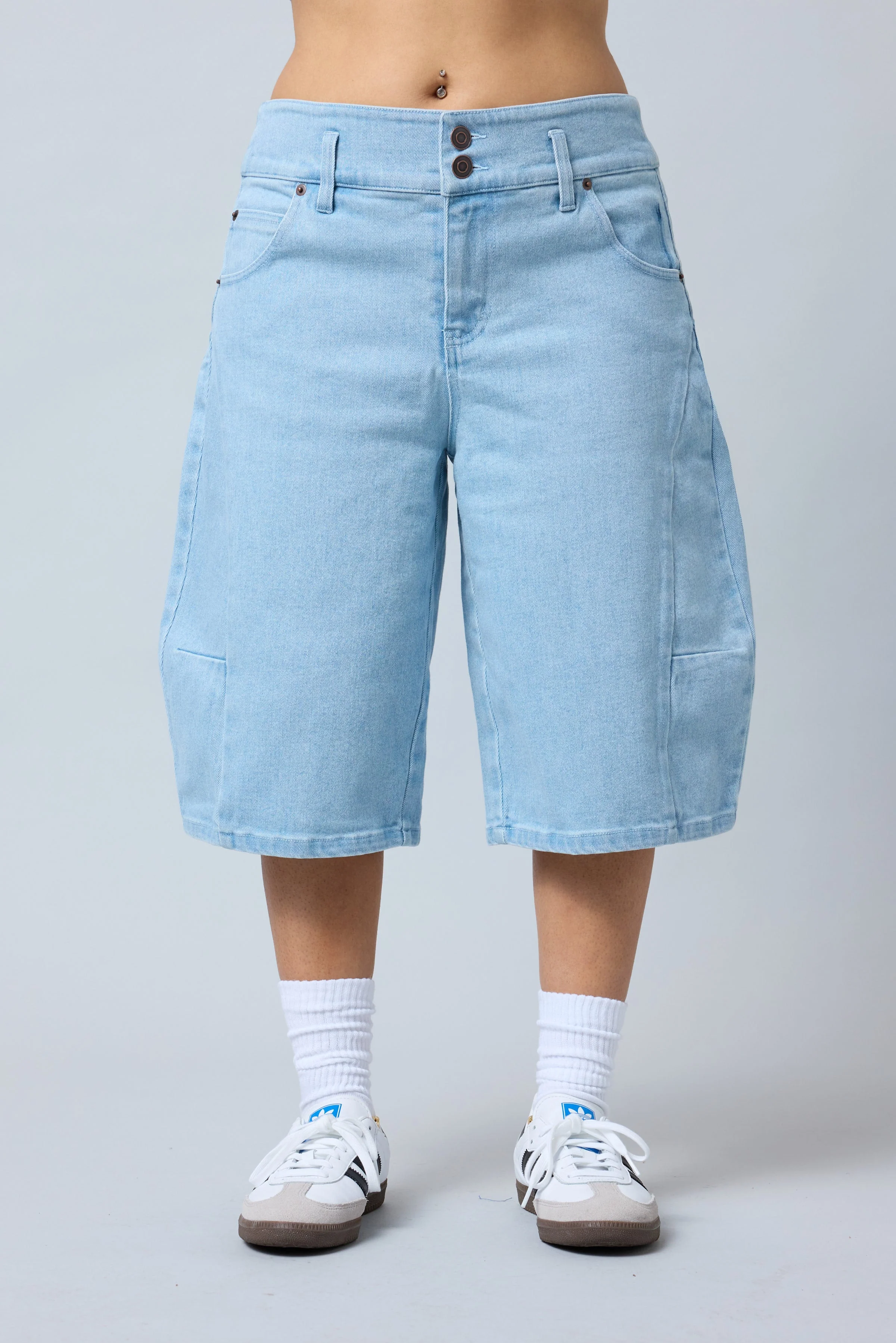 Denim Skate Shorts - Image 4