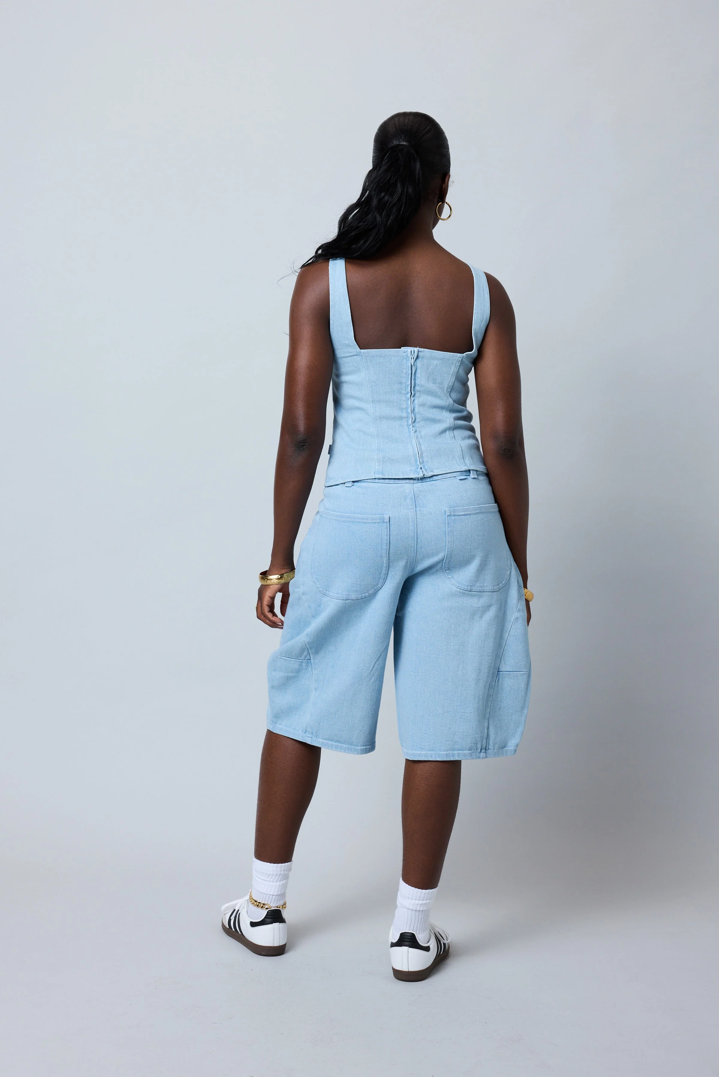 Denim Skate Shorts - Image 8