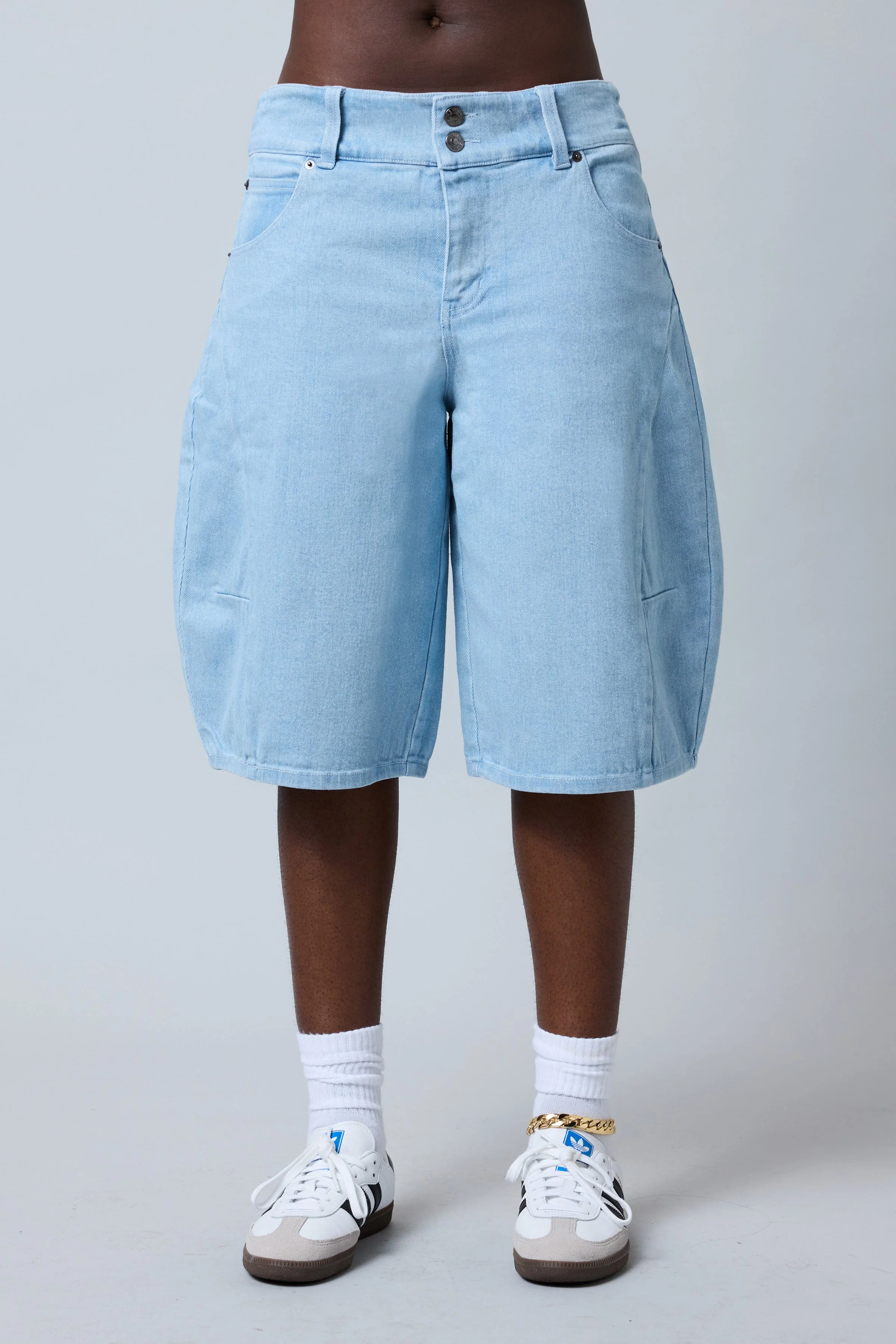 Denim Skate Shorts - Image 9