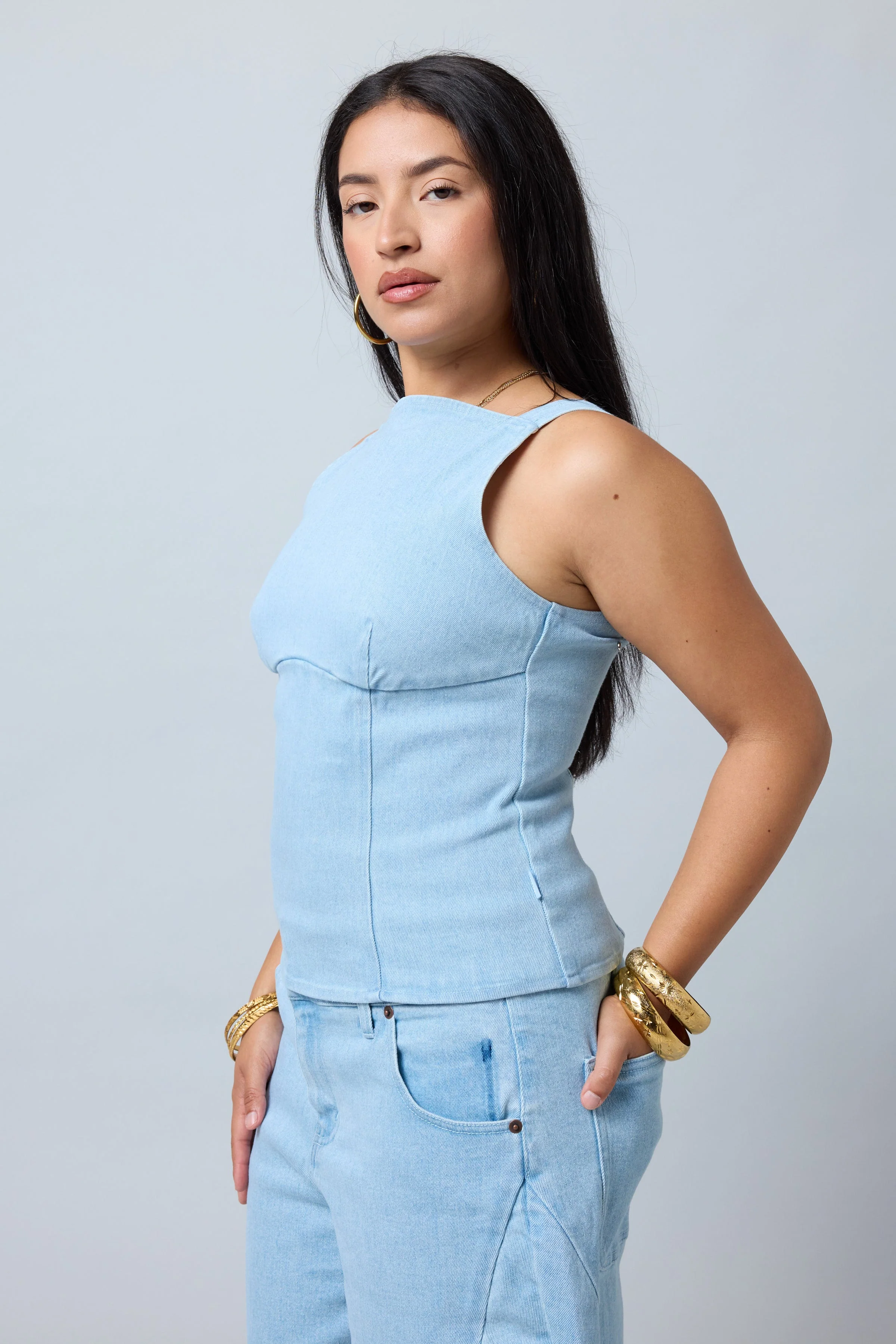Denim Skate Top - Image 5