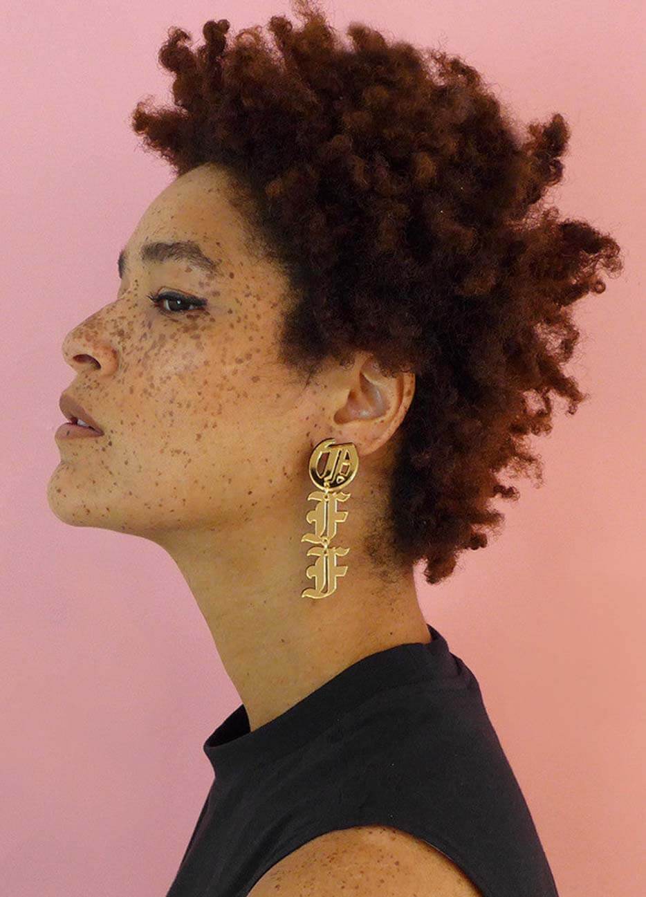 Fuck Off Earrings - Image 4