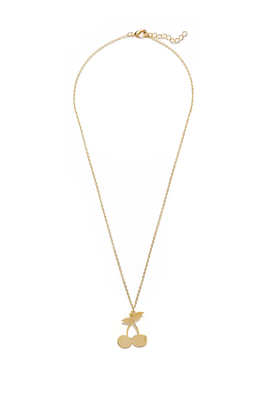 Golden Cherry Necklace - Image 3
