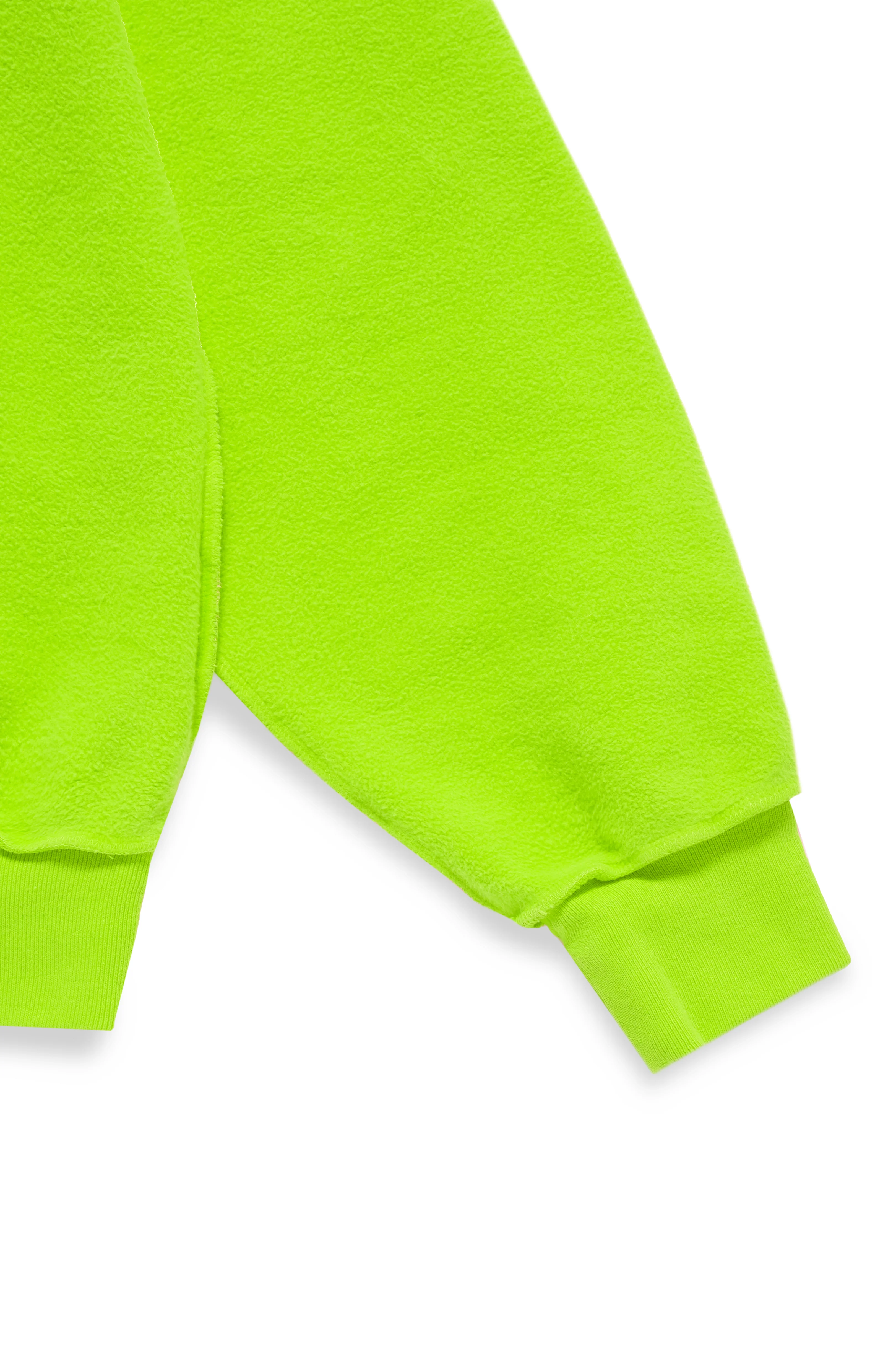ME. Reverse Brushed Hoodie - Acid Lime - Image 10