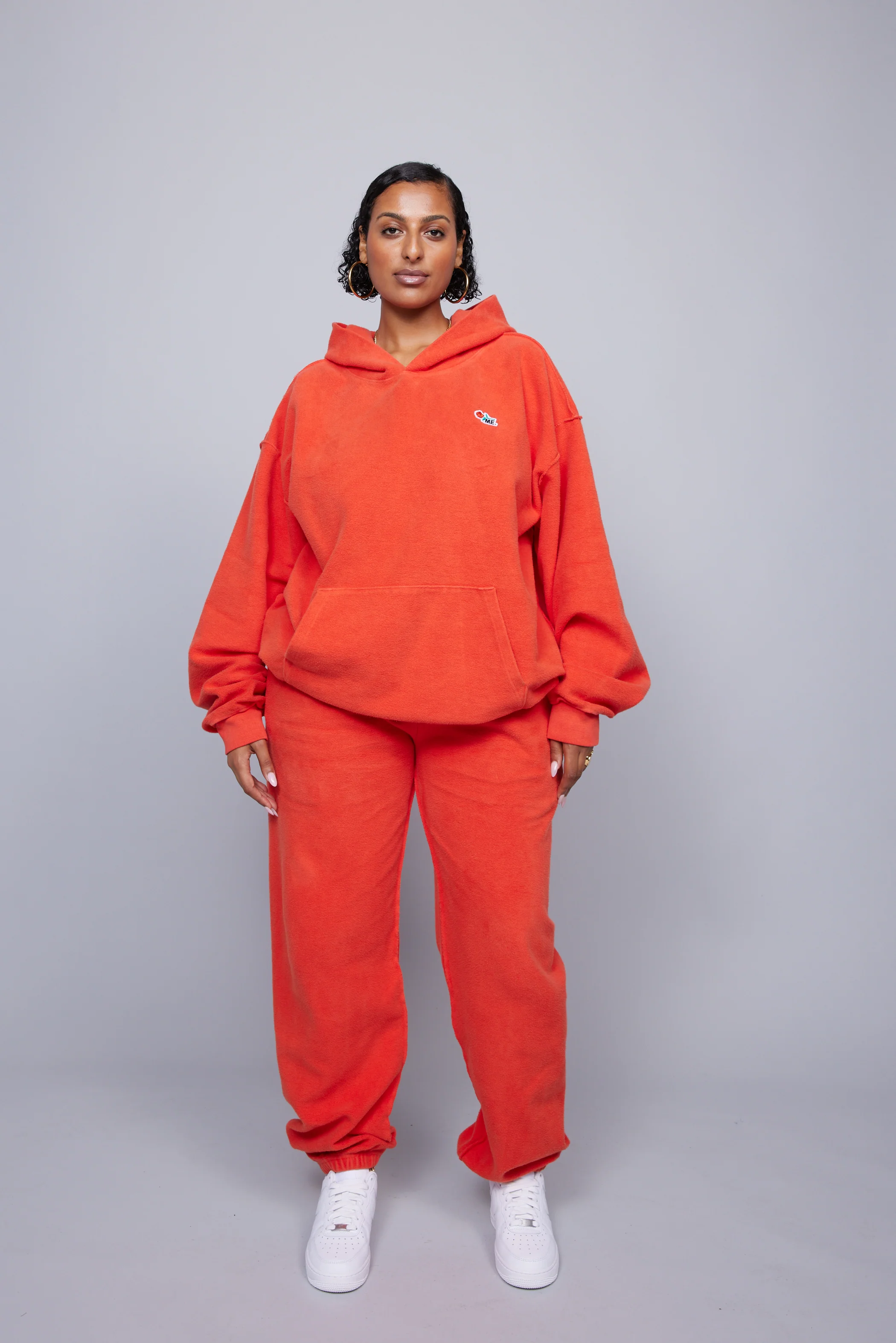 ME. Reverse Brushed Hoodie - Blood Orange - Image 8