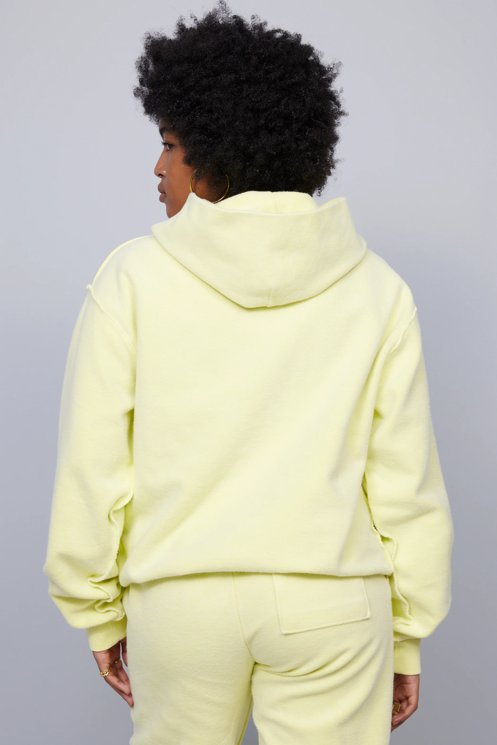 ME. Reverse Brushed Hoodie - Lemon Zest - Image 10