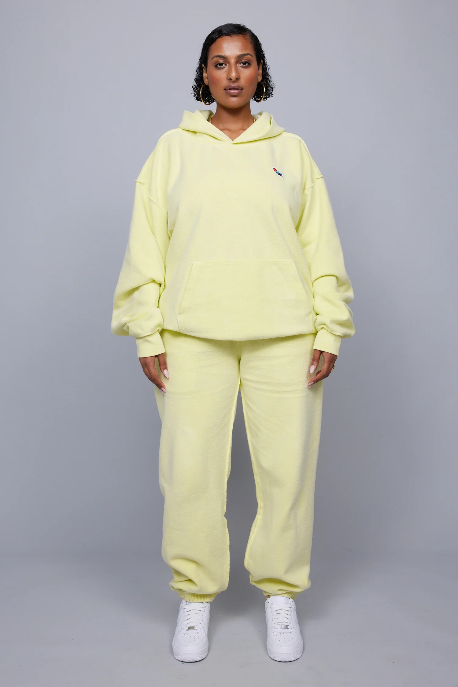 ME. Reverse Brushed Hoodie - Lemon Zest - Image 3