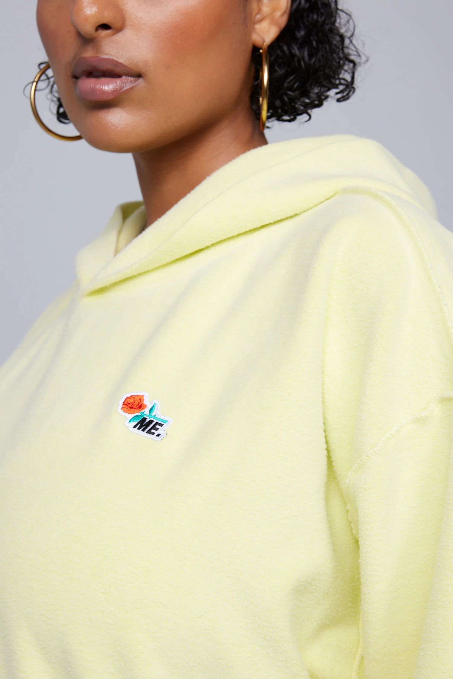 ME. Reverse Brushed Hoodie - Lemon Zest - Image 5