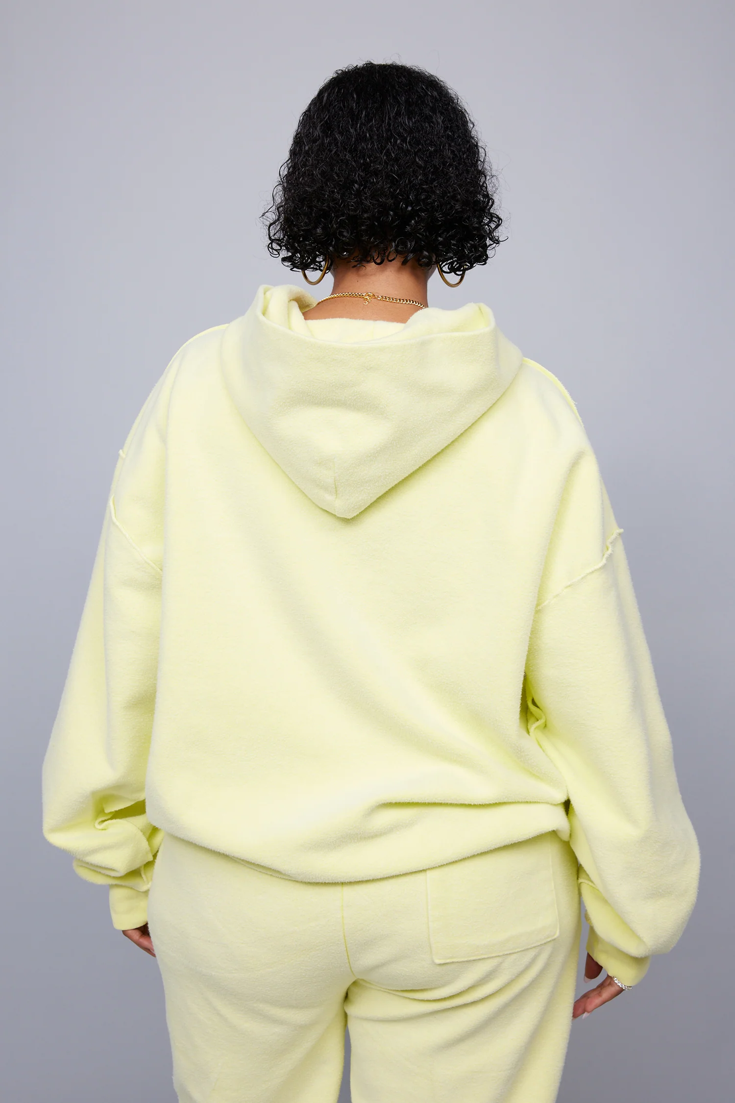 ME. Reverse Brushed Hoodie - Lemon Zest - Image 6