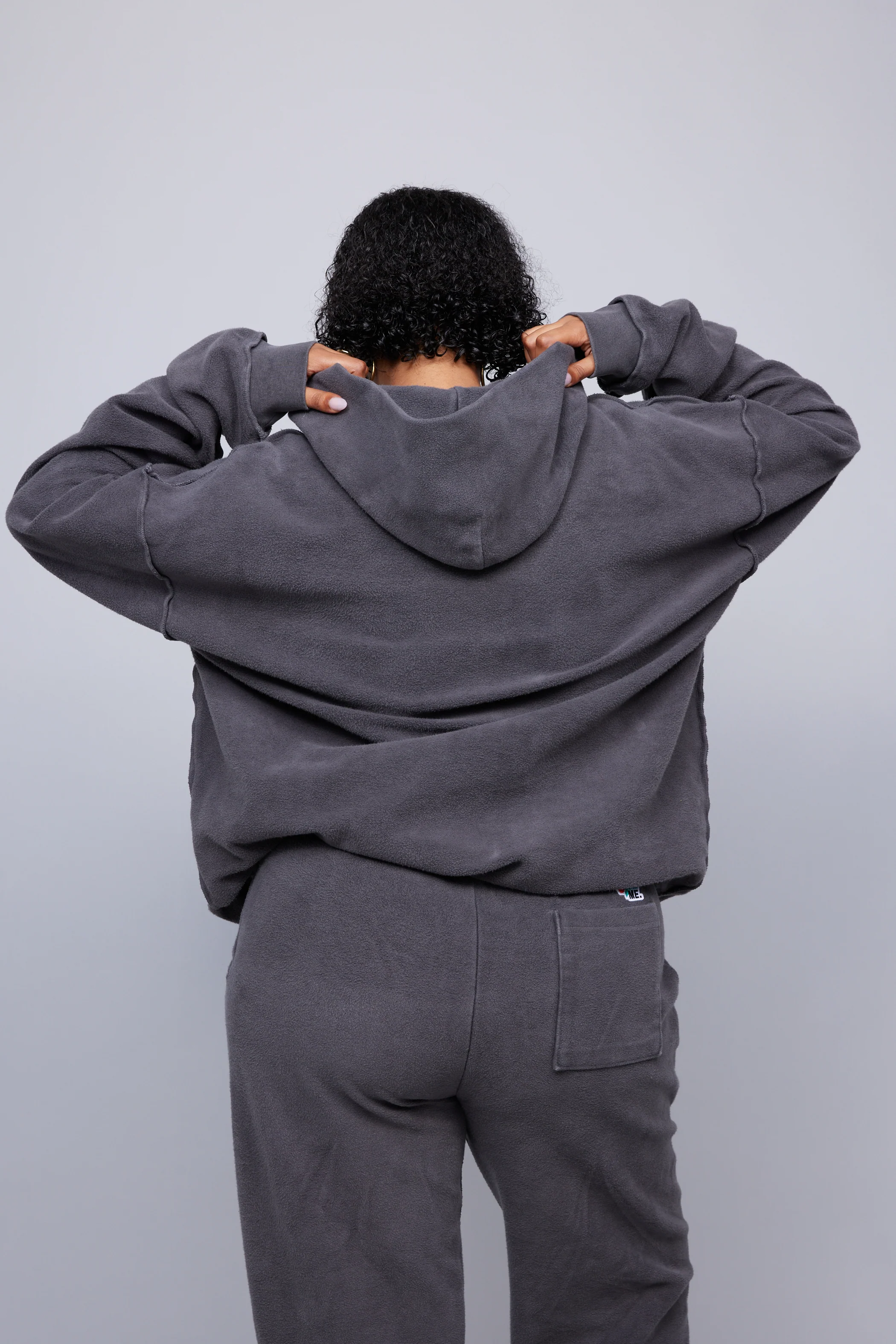 ME. Reverse Brushed Hoodie - Vintage Black - Image 12