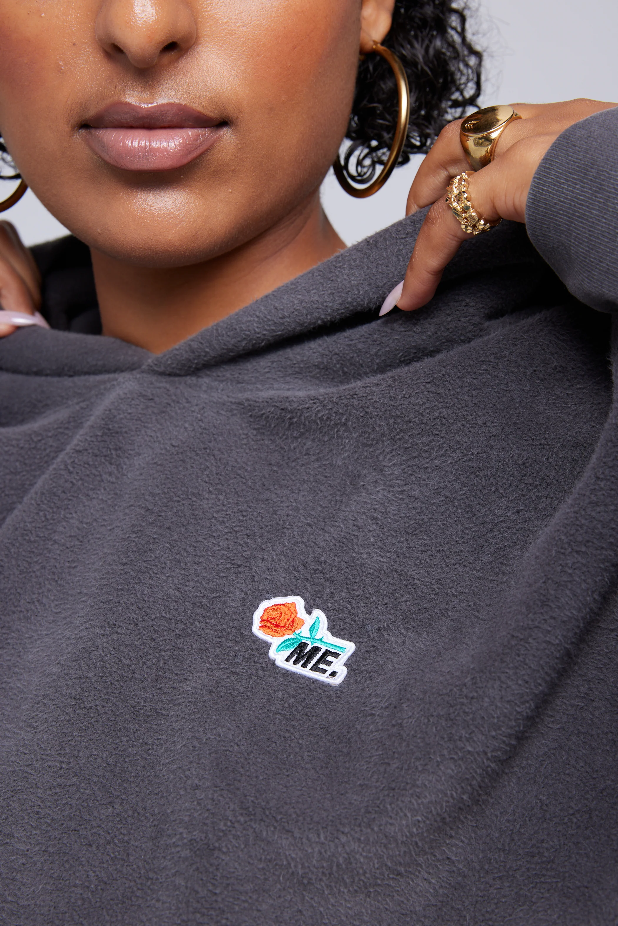 ME. Reverse Brushed Hoodie - Vintage Black - Image 13