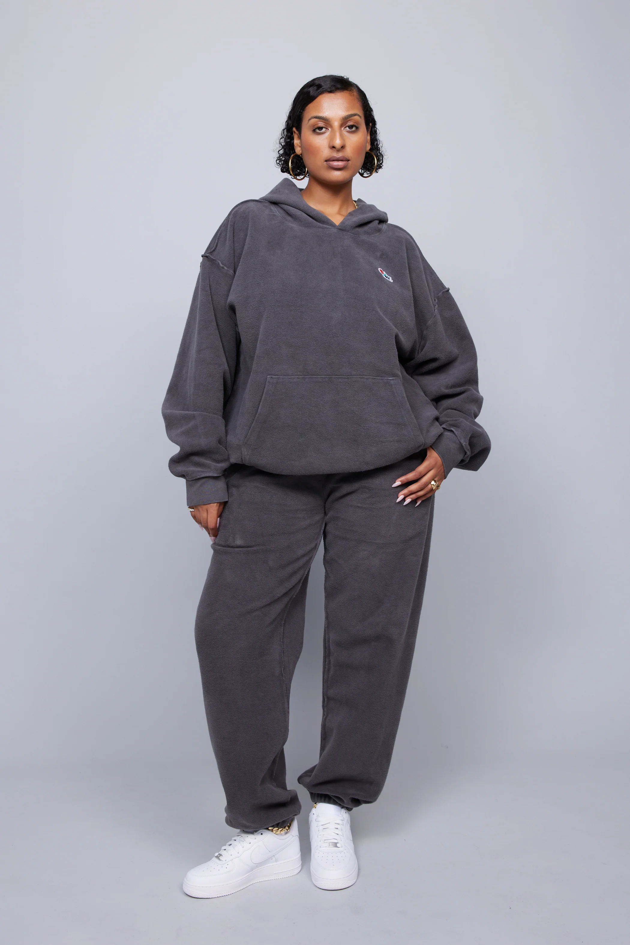 ME. Reverse Brushed Hoodie - Vintage Black - Image 9