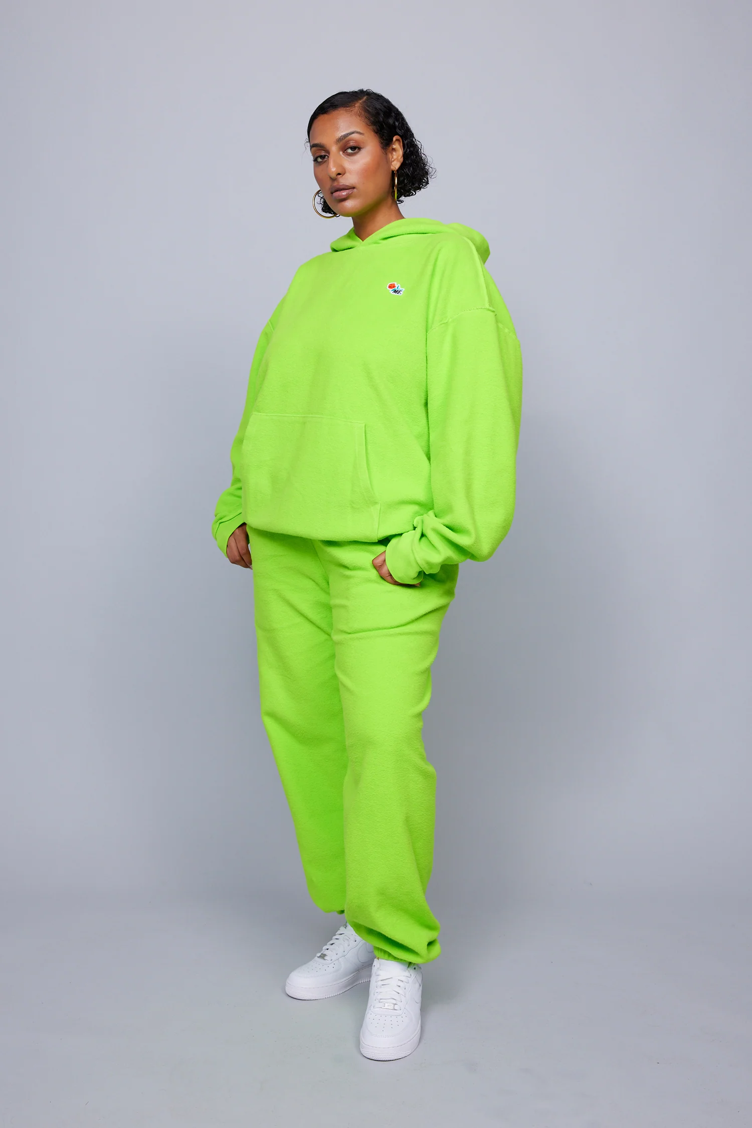 ME. Reverse Brushed Sweatpant - Acid Lime - Image 3