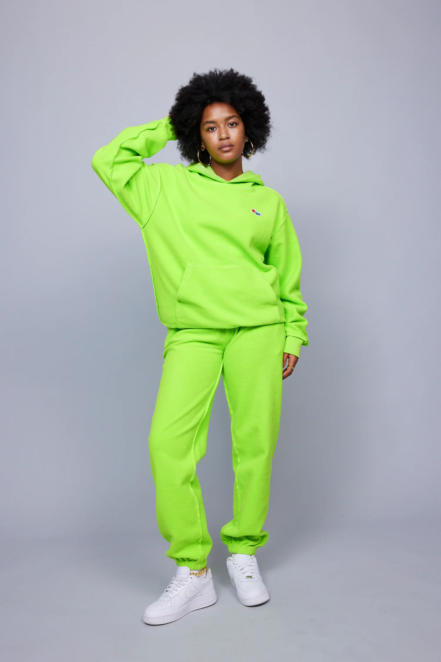 ME. Reverse Brushed Sweatpant - Acid Lime - Image 5