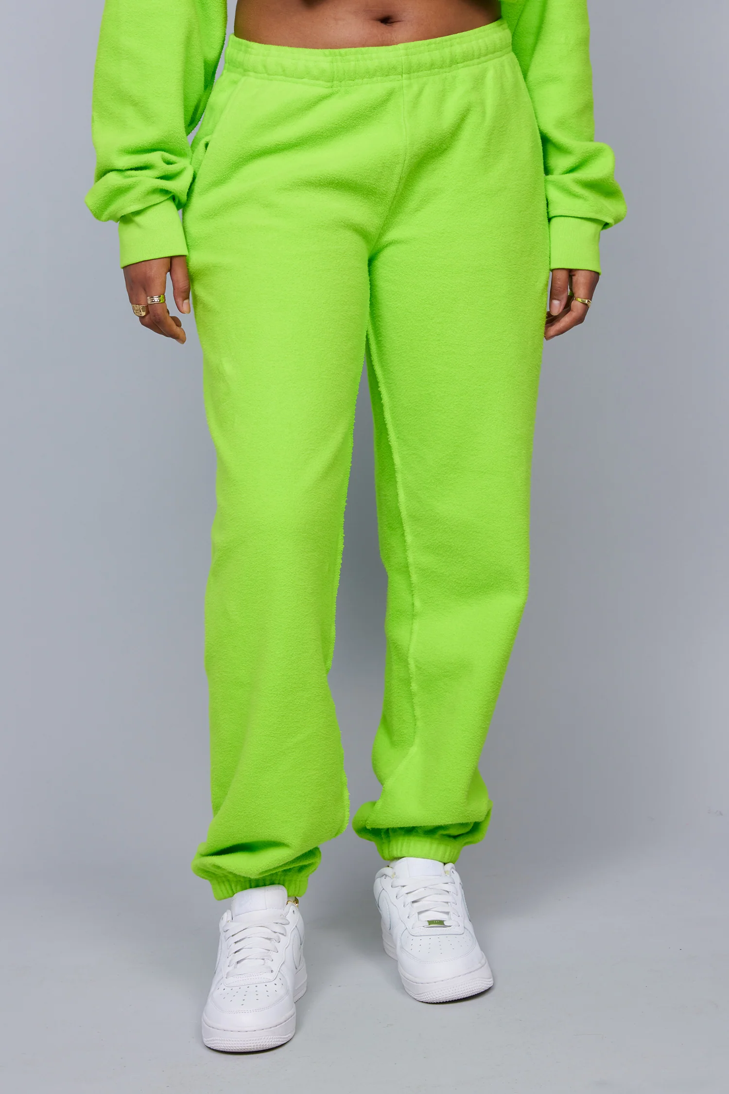 ME. Reverse Brushed Sweatpant - Acid Lime - Image 7