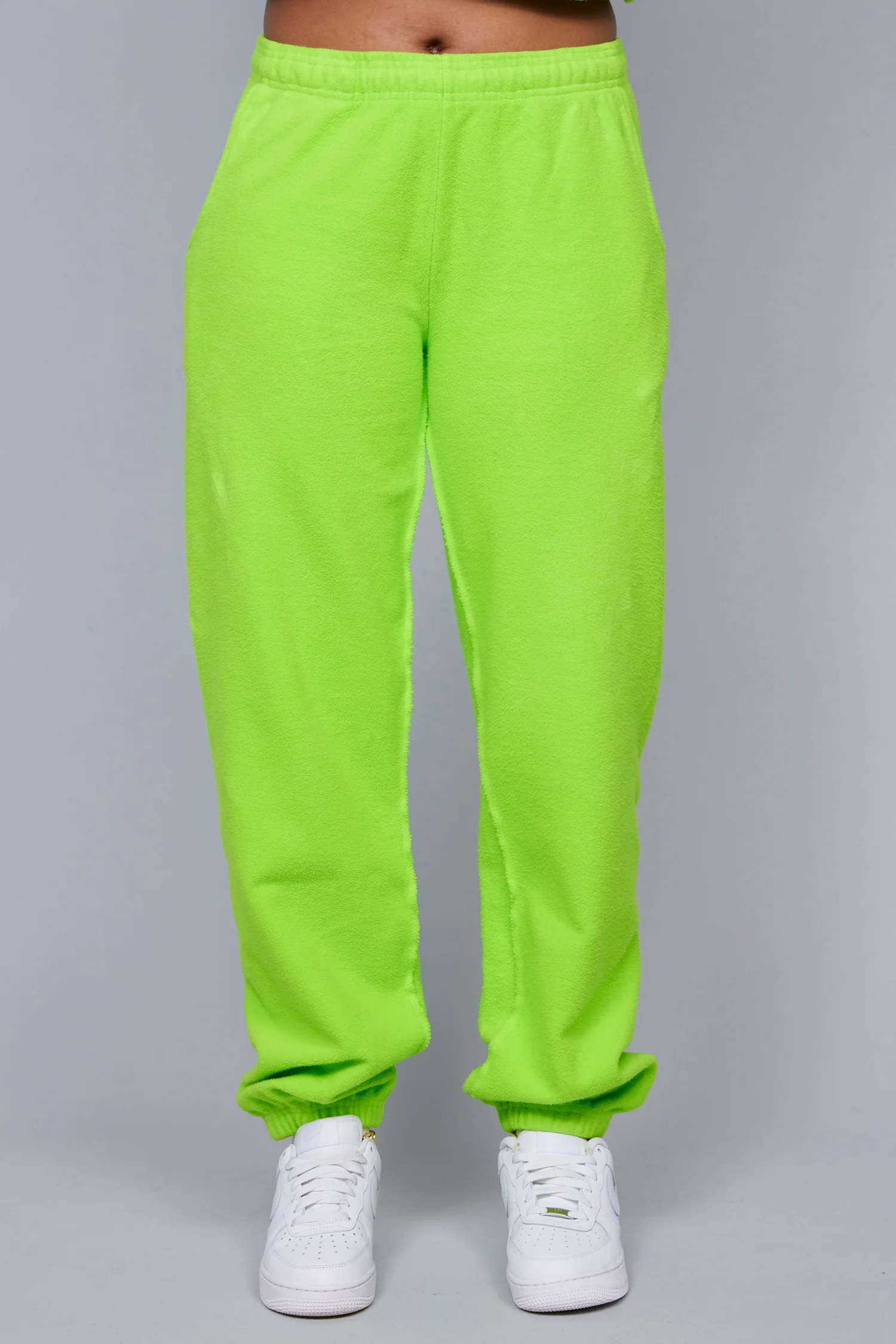 ME. Reverse Brushed Sweatpant - Acid Lime - Image 8