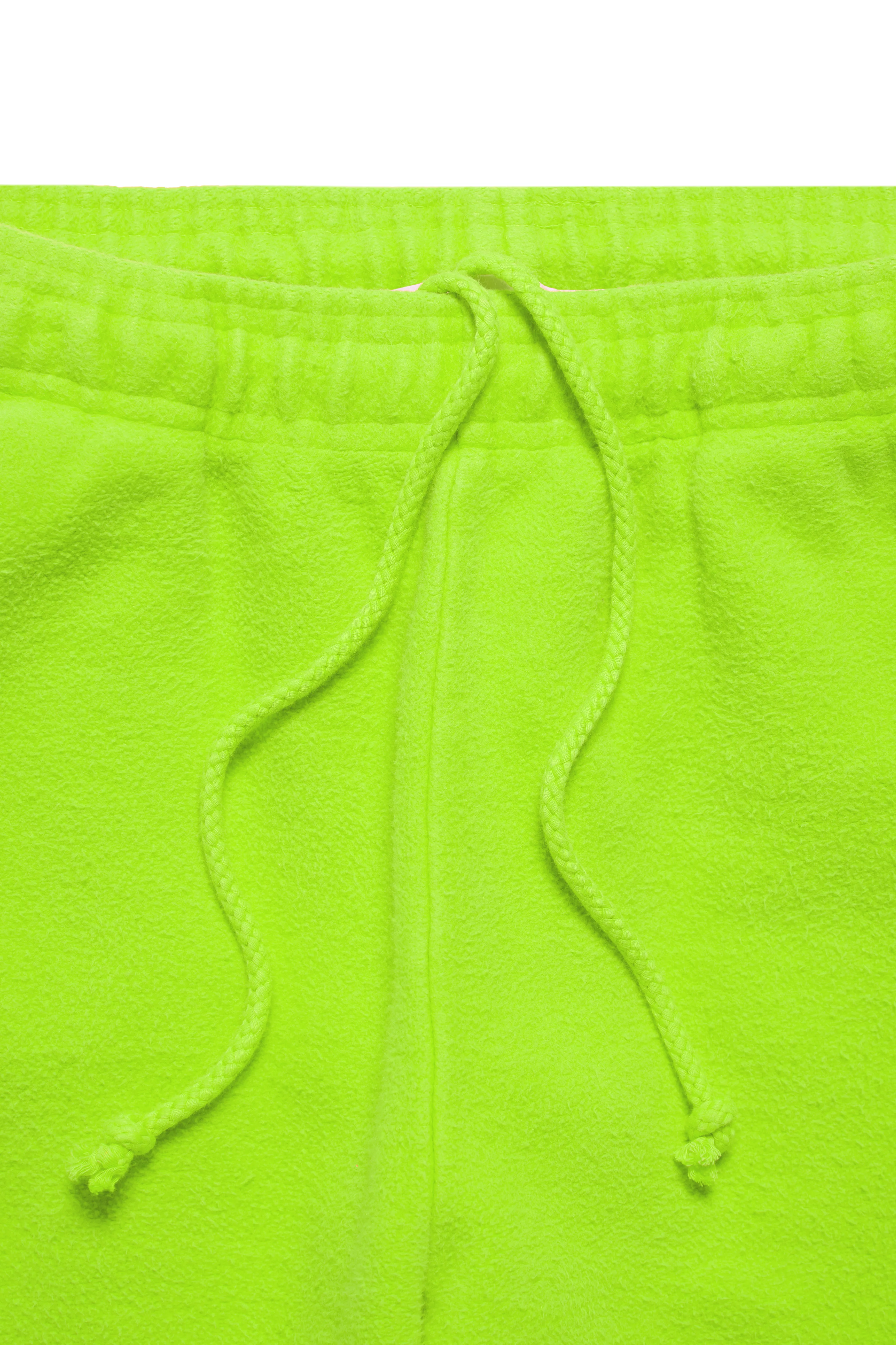ME. Reverse Brushed Sweatpant - Acid Lime - Image 9