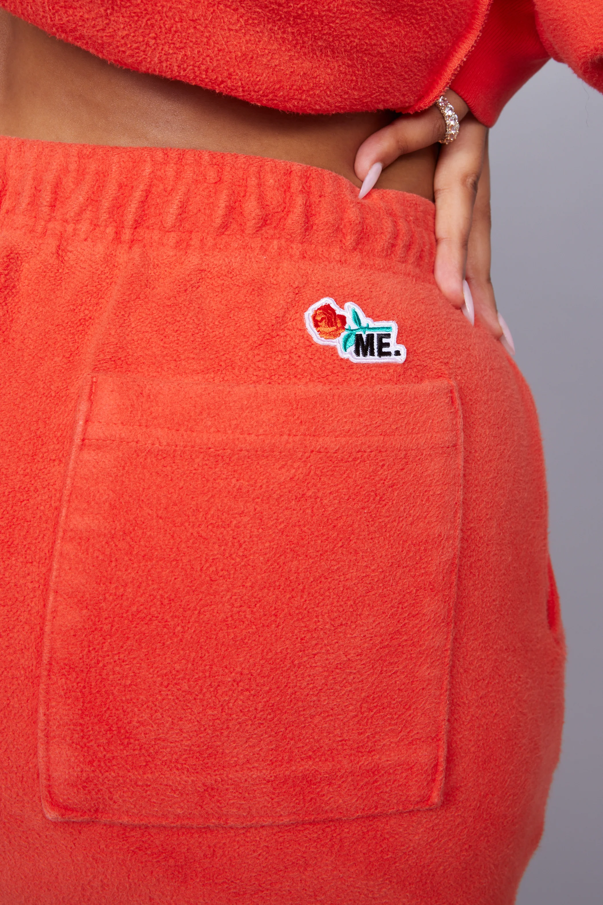 ME. Reverse Brushed Sweatpant - Blood Orange - Image 12