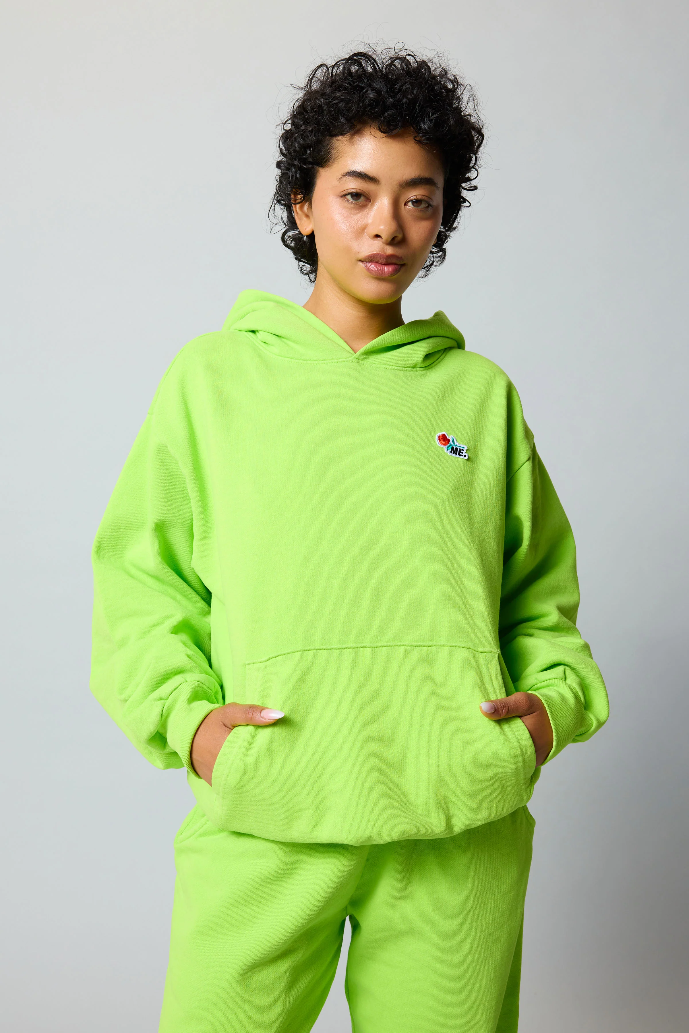 ME. Rose Hoodie - Acid Lime - Image 4