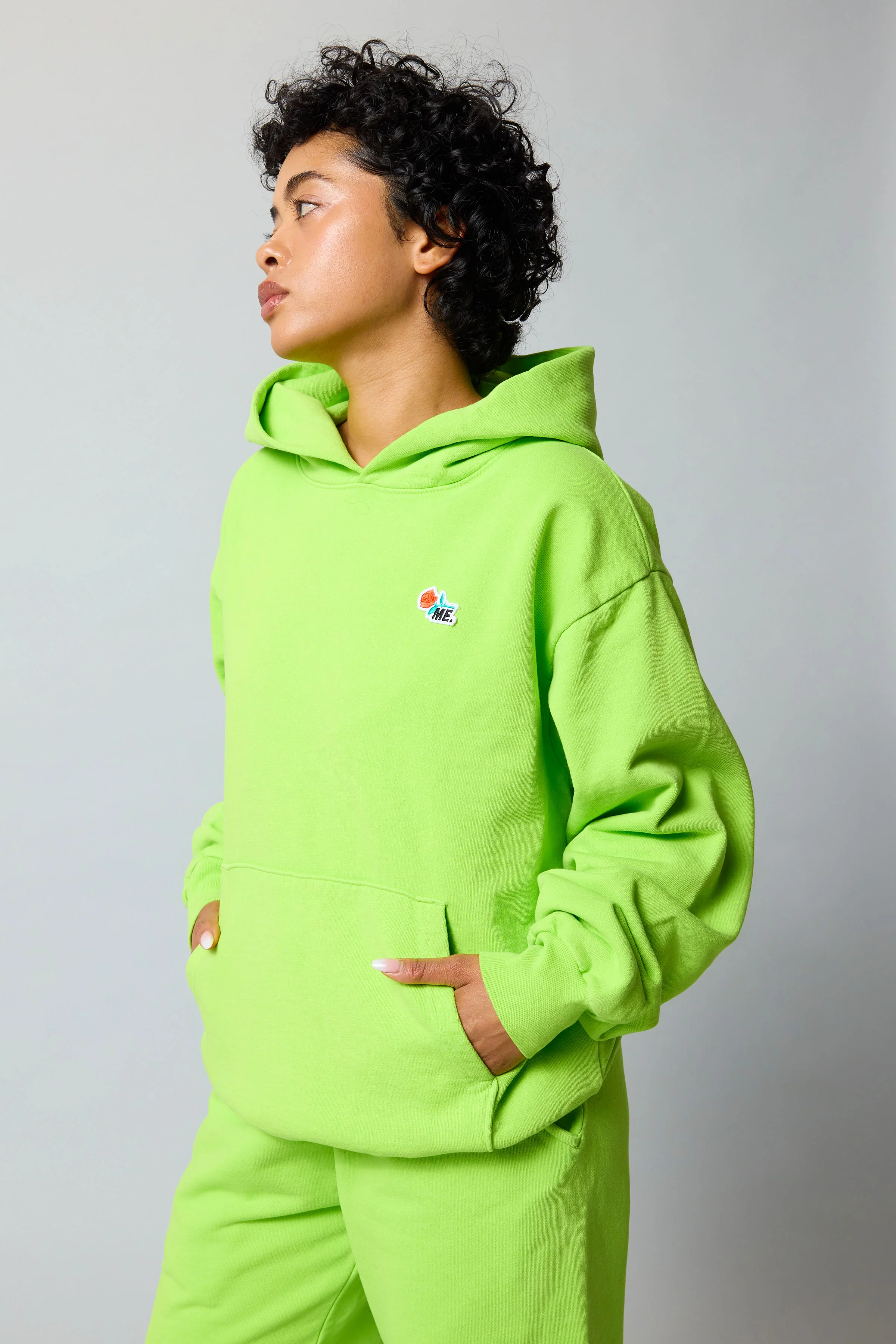 ME. Rose Hoodie - Acid Lime - Image 6