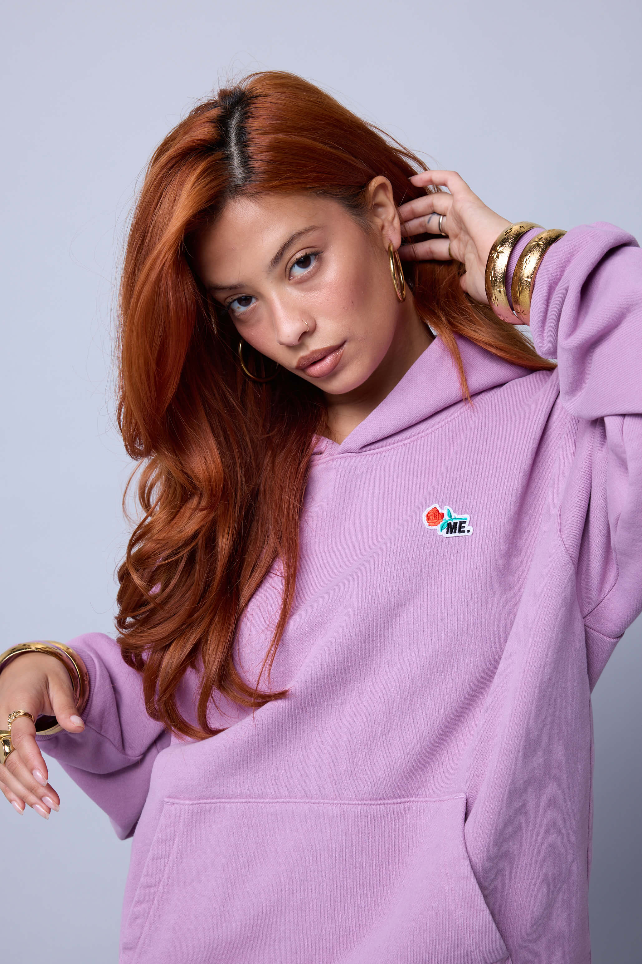 ME. Rose Hoodie - Black Raspberry Ice Cream - Image 4