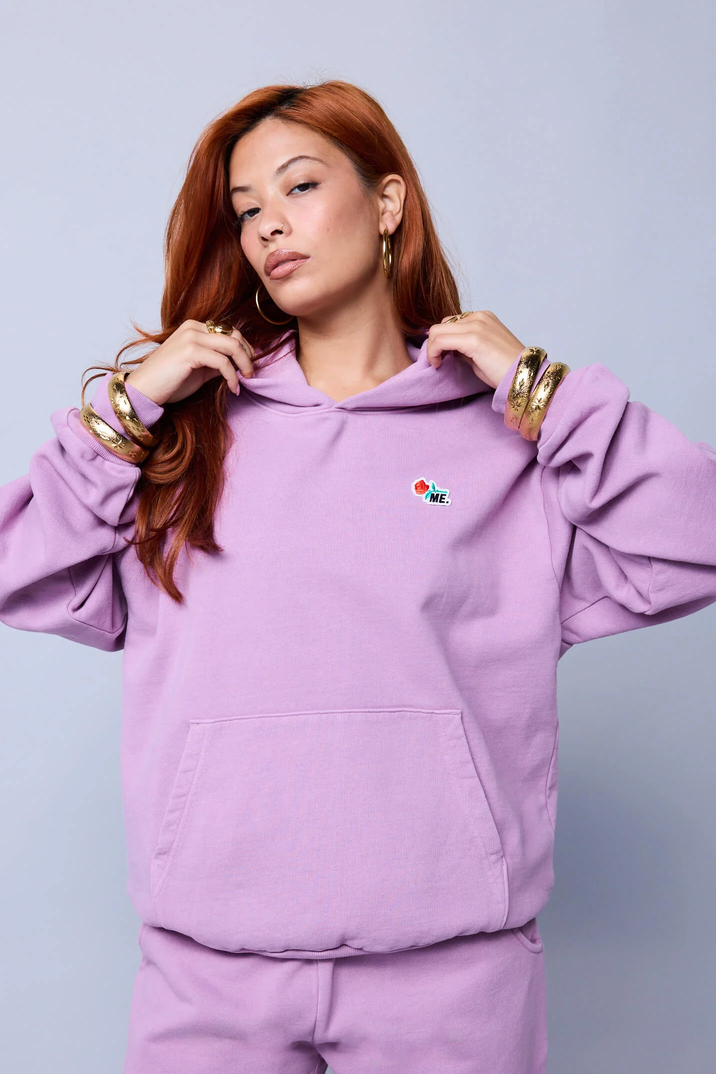 ME. Rose Hoodie - Black Raspberry Ice Cream - Image 5