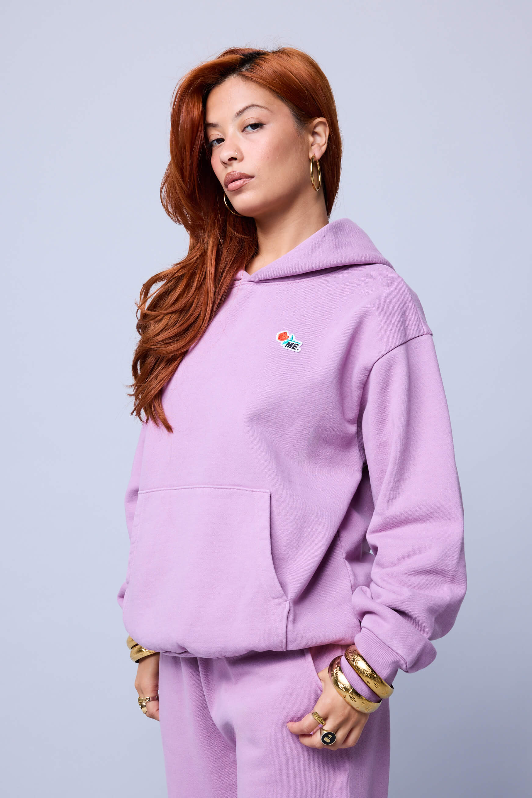 ME. Rose Hoodie - Black Raspberry Ice Cream - Image 6