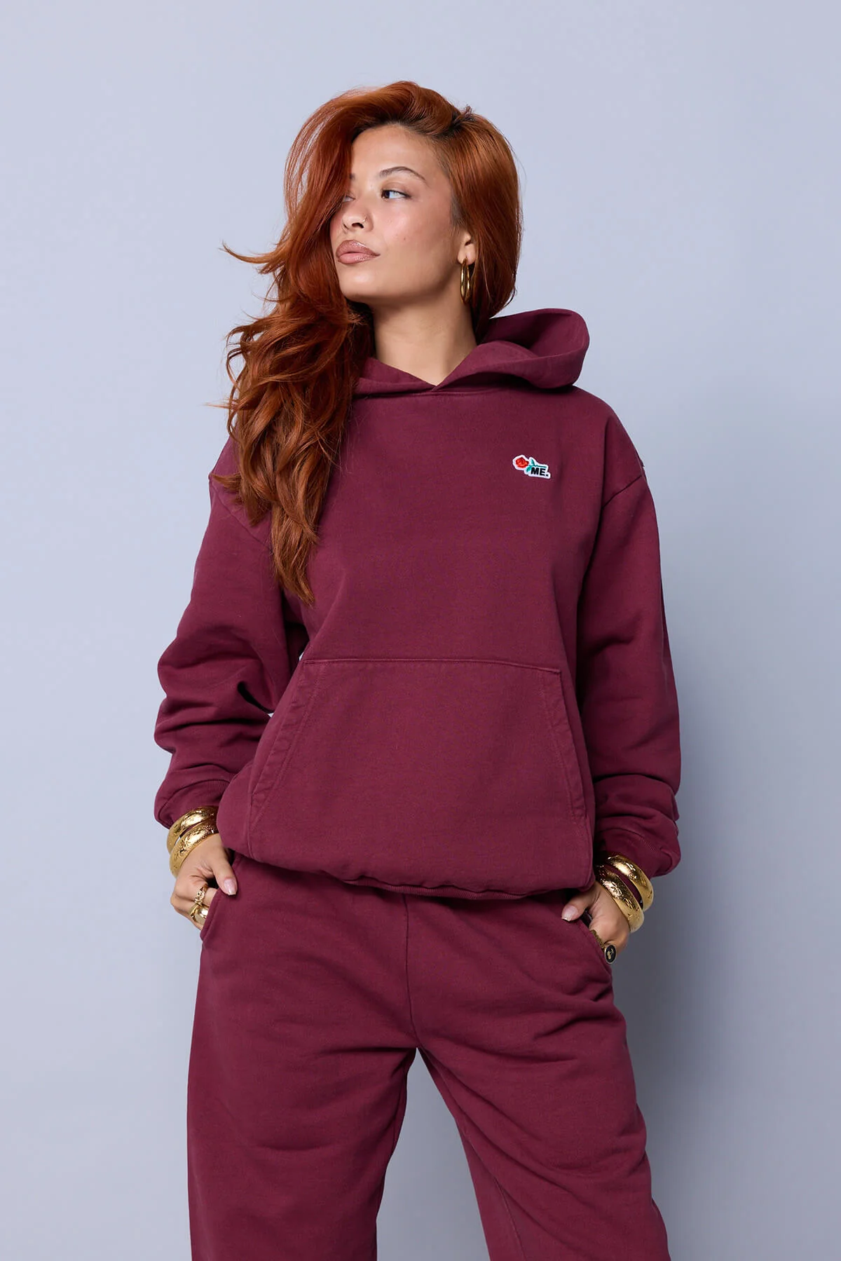ME. Rose Hoodie - Oxblood - Image 3