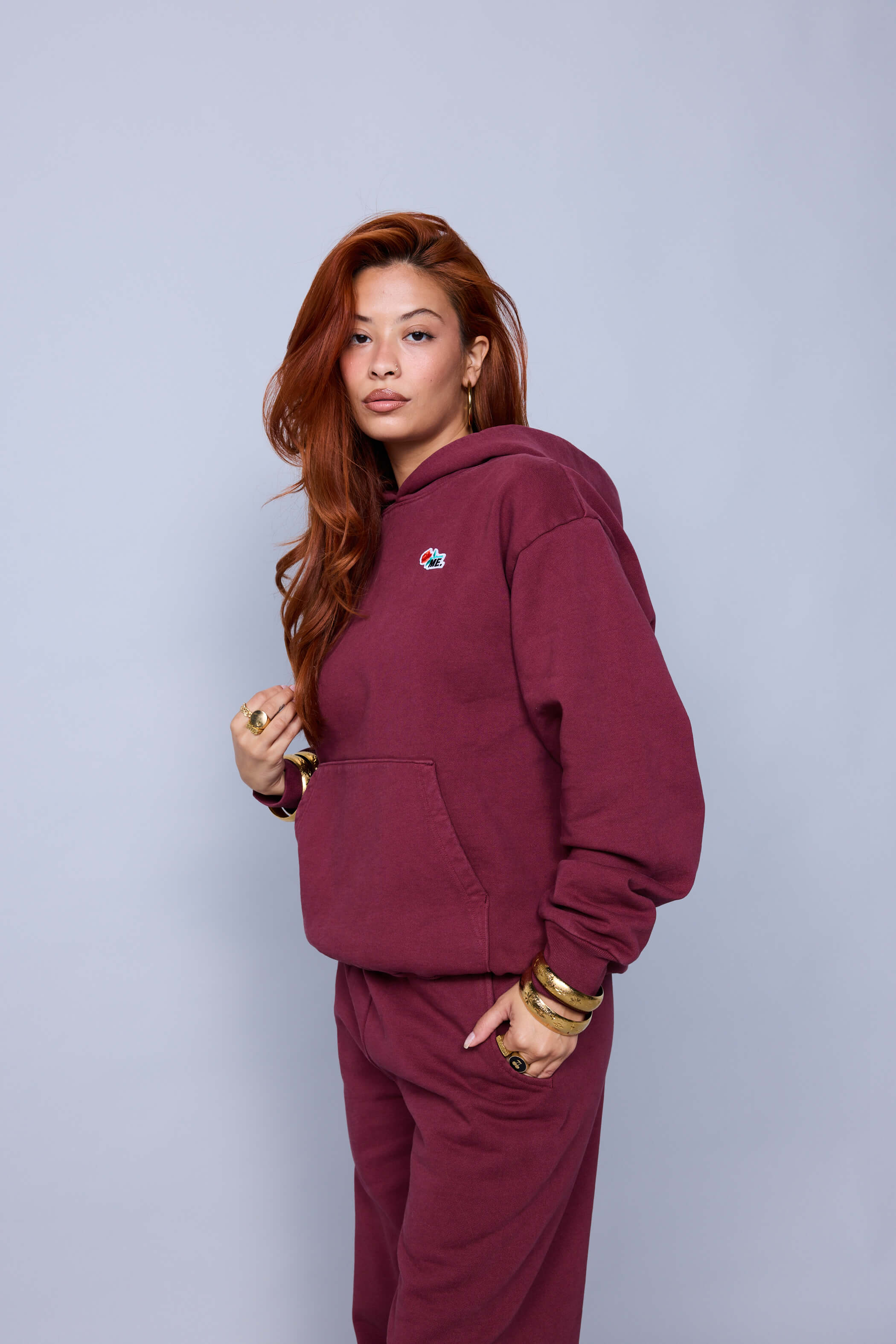 ME. Rose Hoodie - Oxblood - Image 5