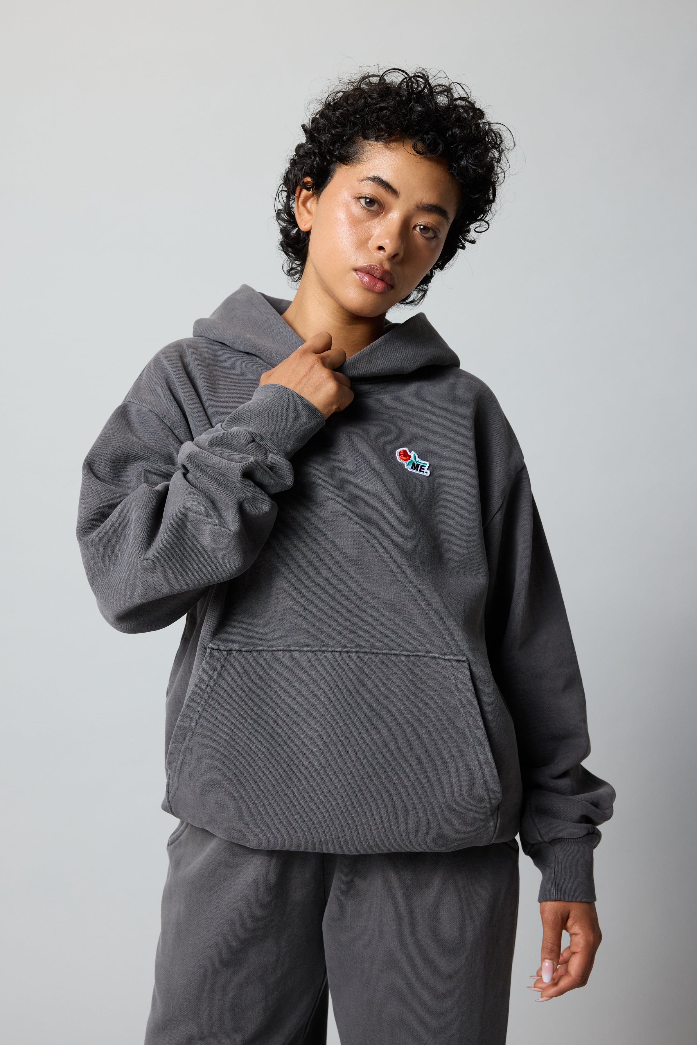 ME. Rose Hoodie - Vintage Black - Image 6
