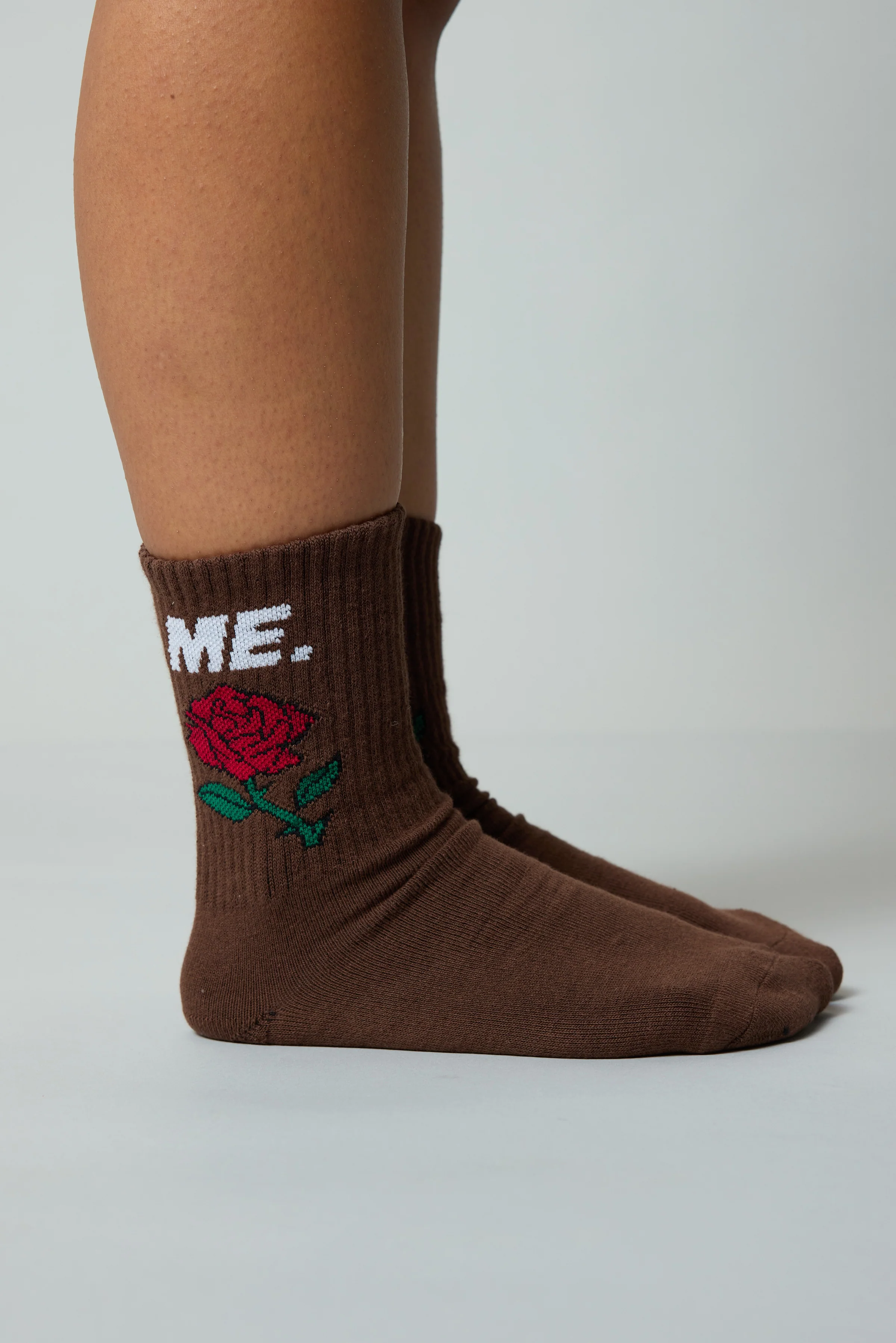ME. Rose Socks - Walnut - Image 3