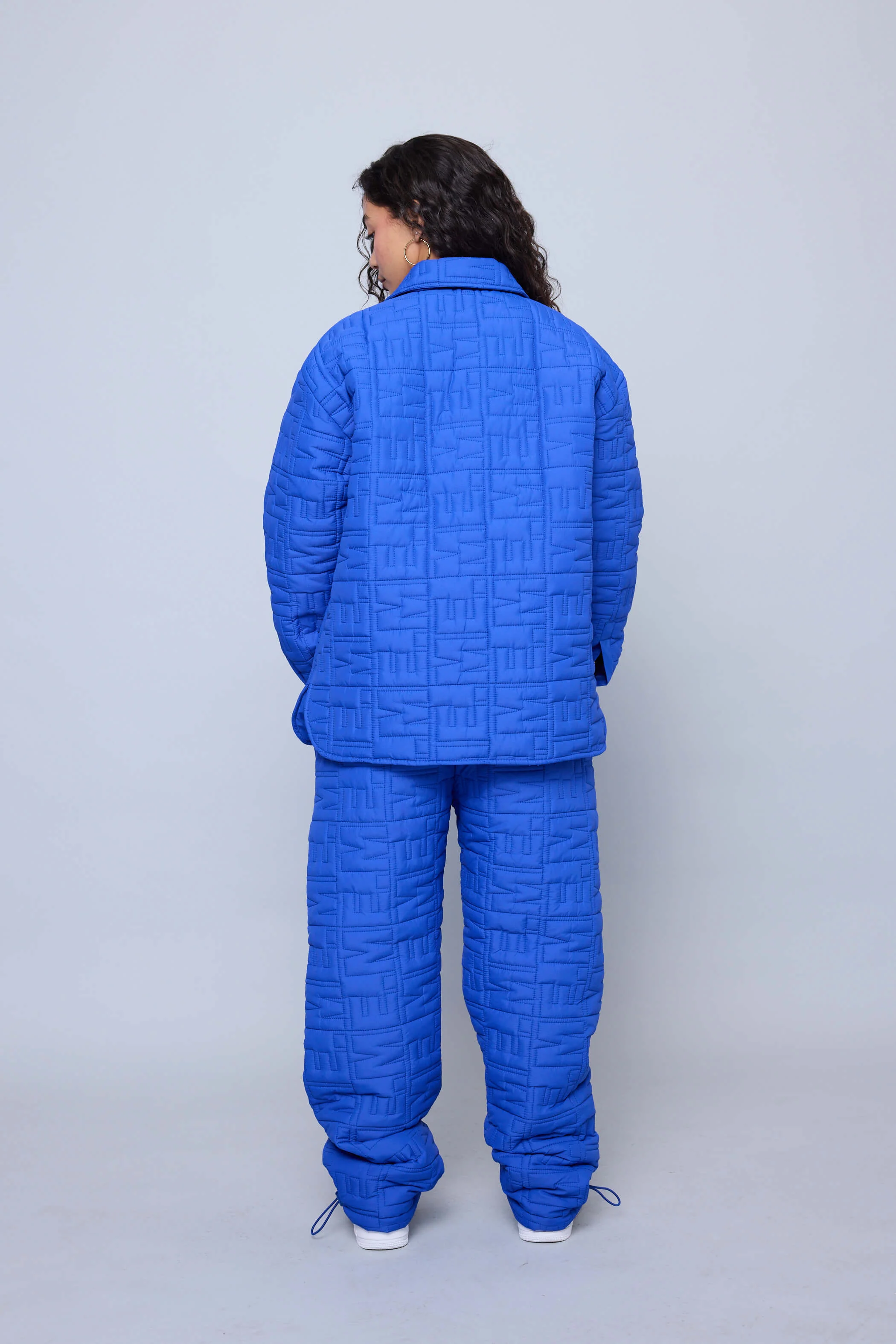 Monogram Quilted Puff Tech Pant - Cobalt - Image 13