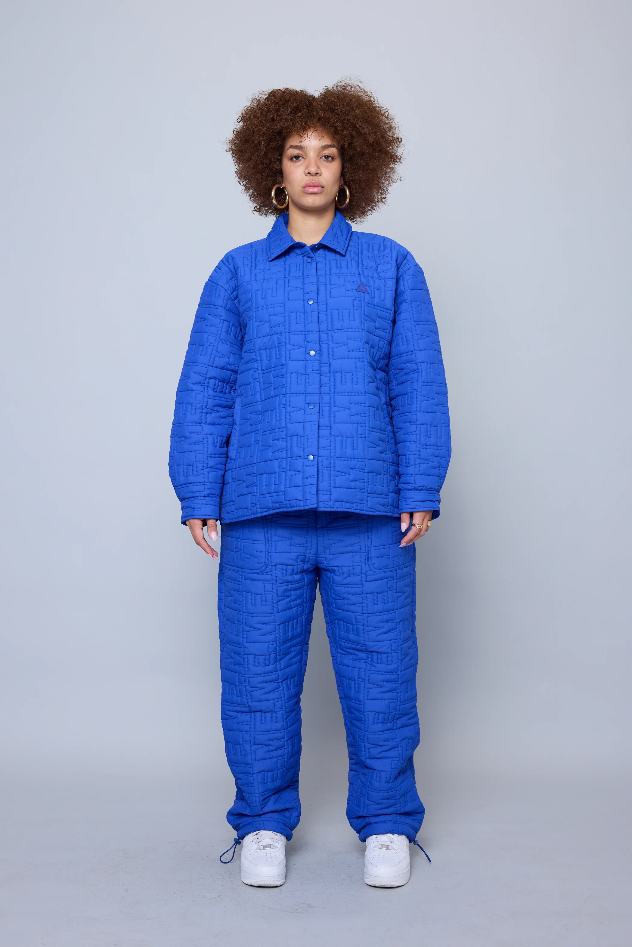 Monogram Quilted Puff Tech Pant - Cobalt - Image 3