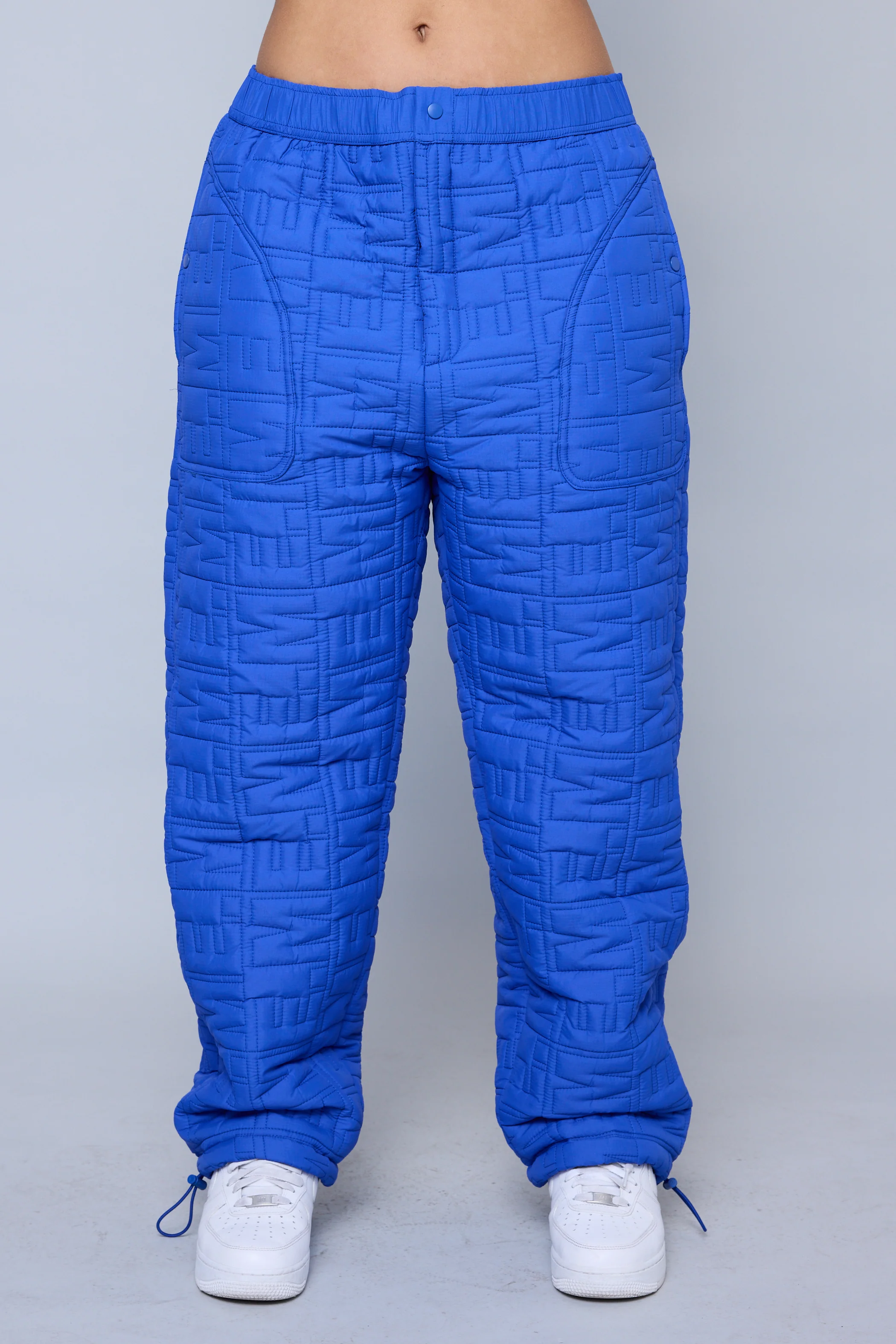 Monogram Quilted Puff Tech Pant - Cobalt - Image 4
