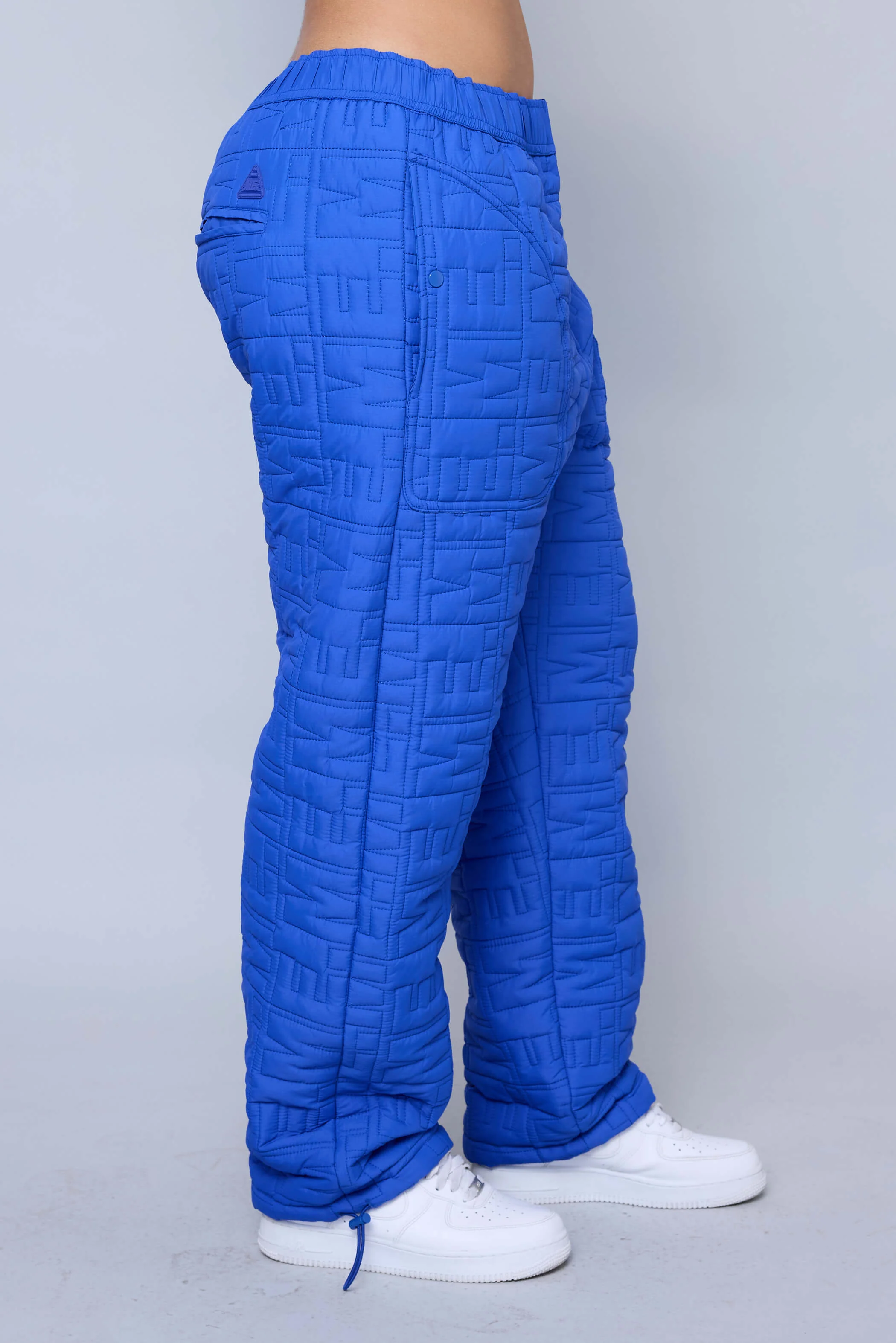 Monogram Quilted Puff Tech Pant - Cobalt - Image 5