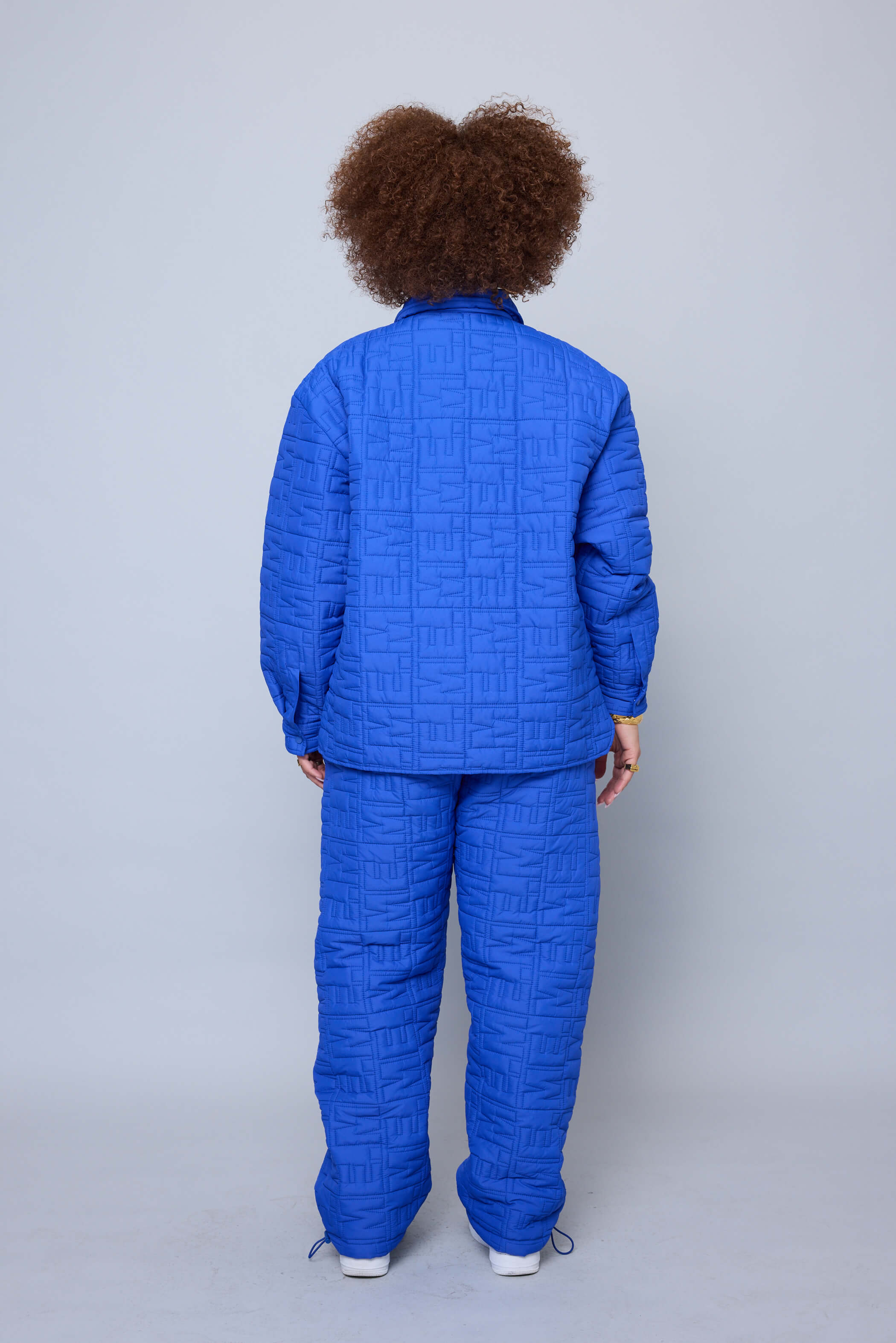 Monogram Quilted Puff Tech Pant - Cobalt - Image 7