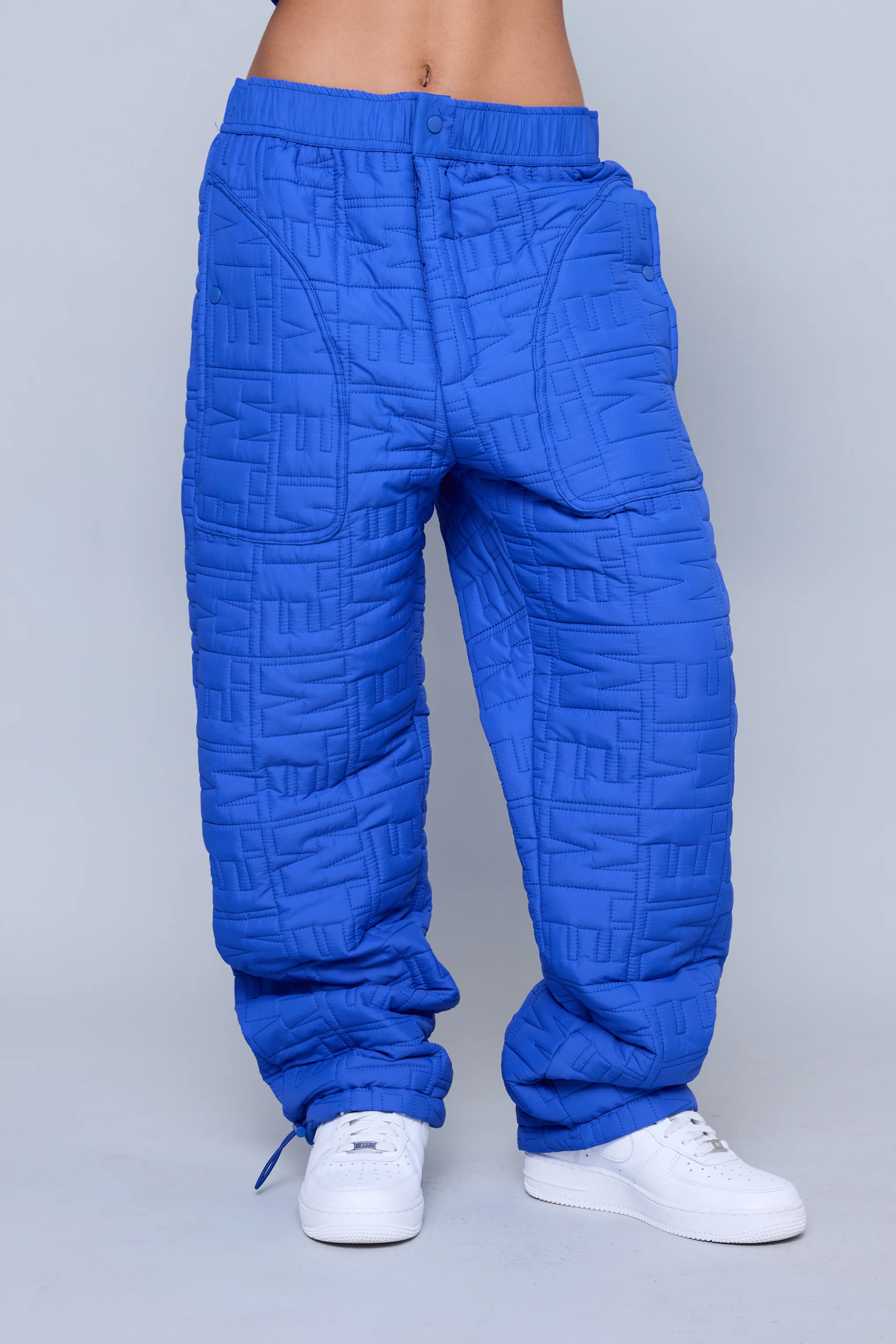 Monogram Quilted Puff Tech Pant - Cobalt - Image 9