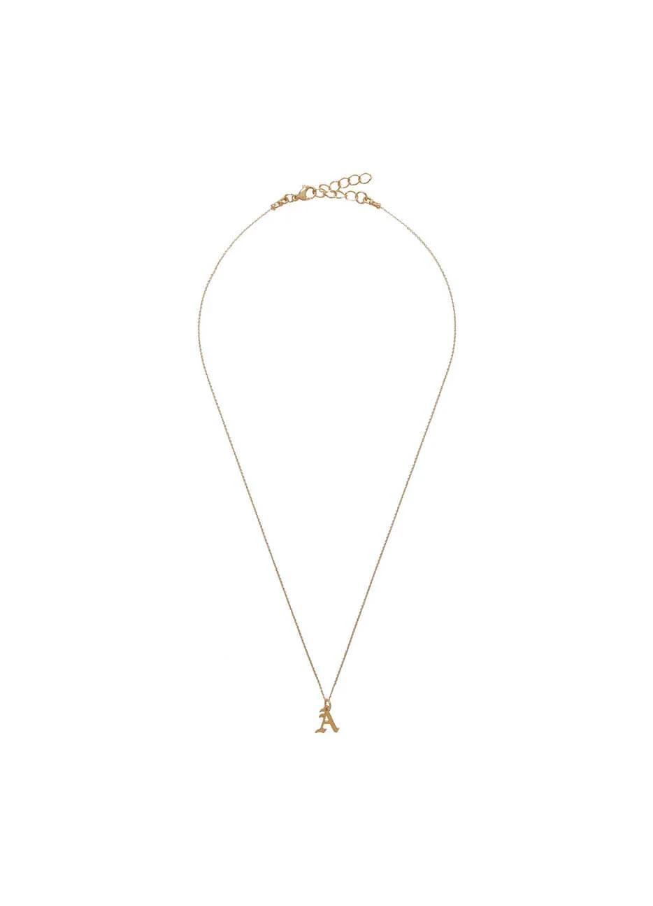 Initial Necklace Gold Plated - Image 3