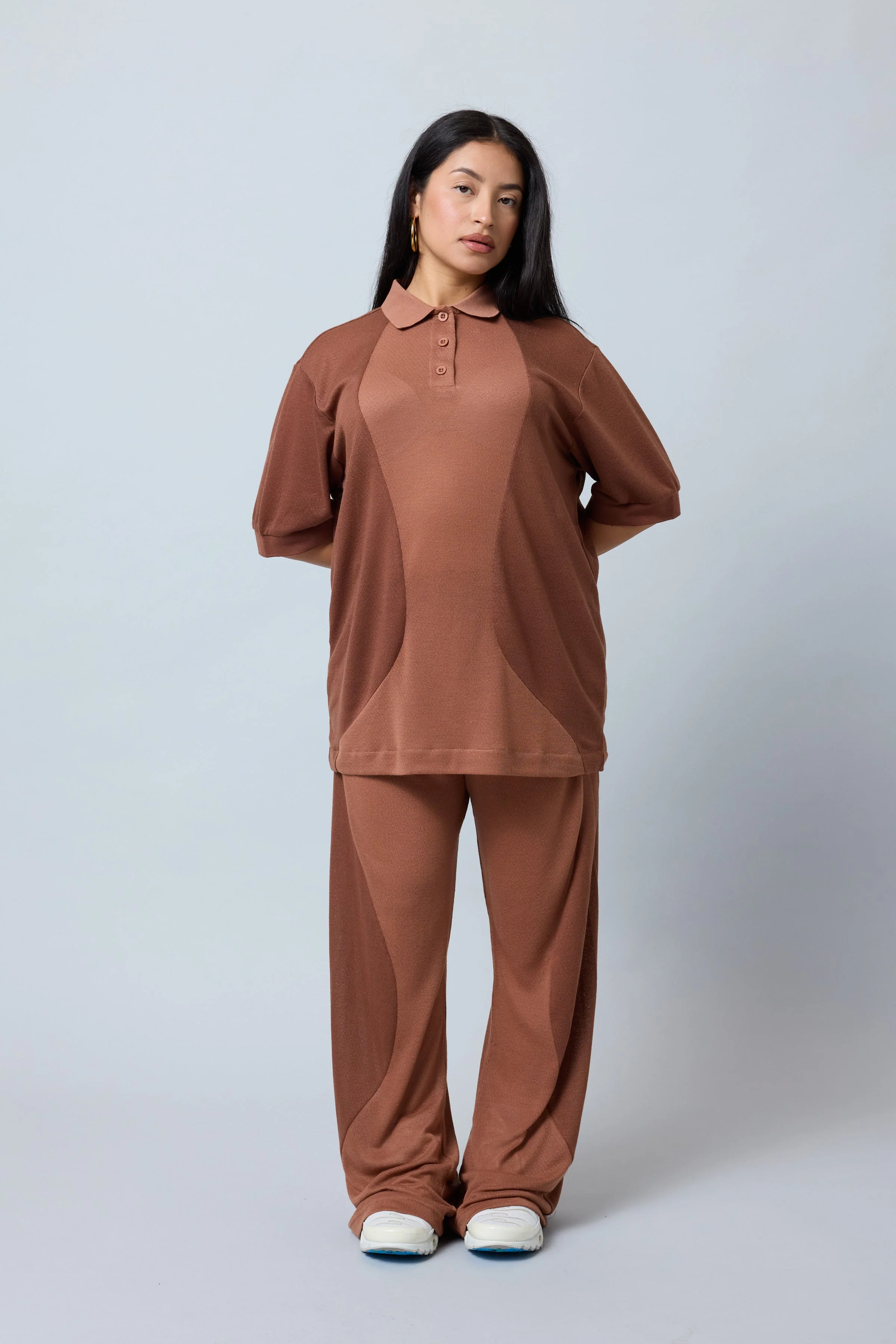Out of Office Knit Pant - Coffee - Image 2