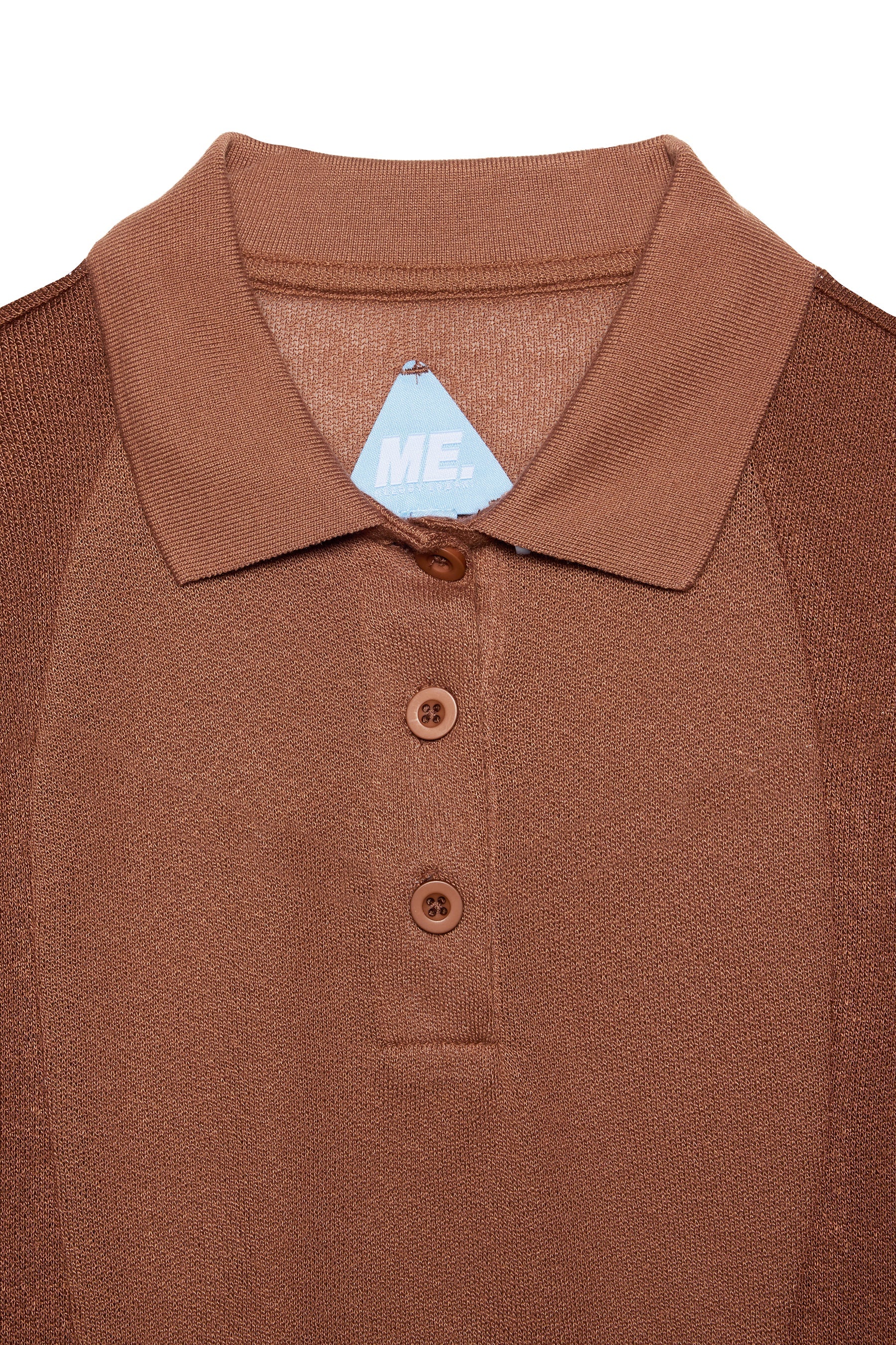 Out of Office Knit Polo - Coffee - Image 9
