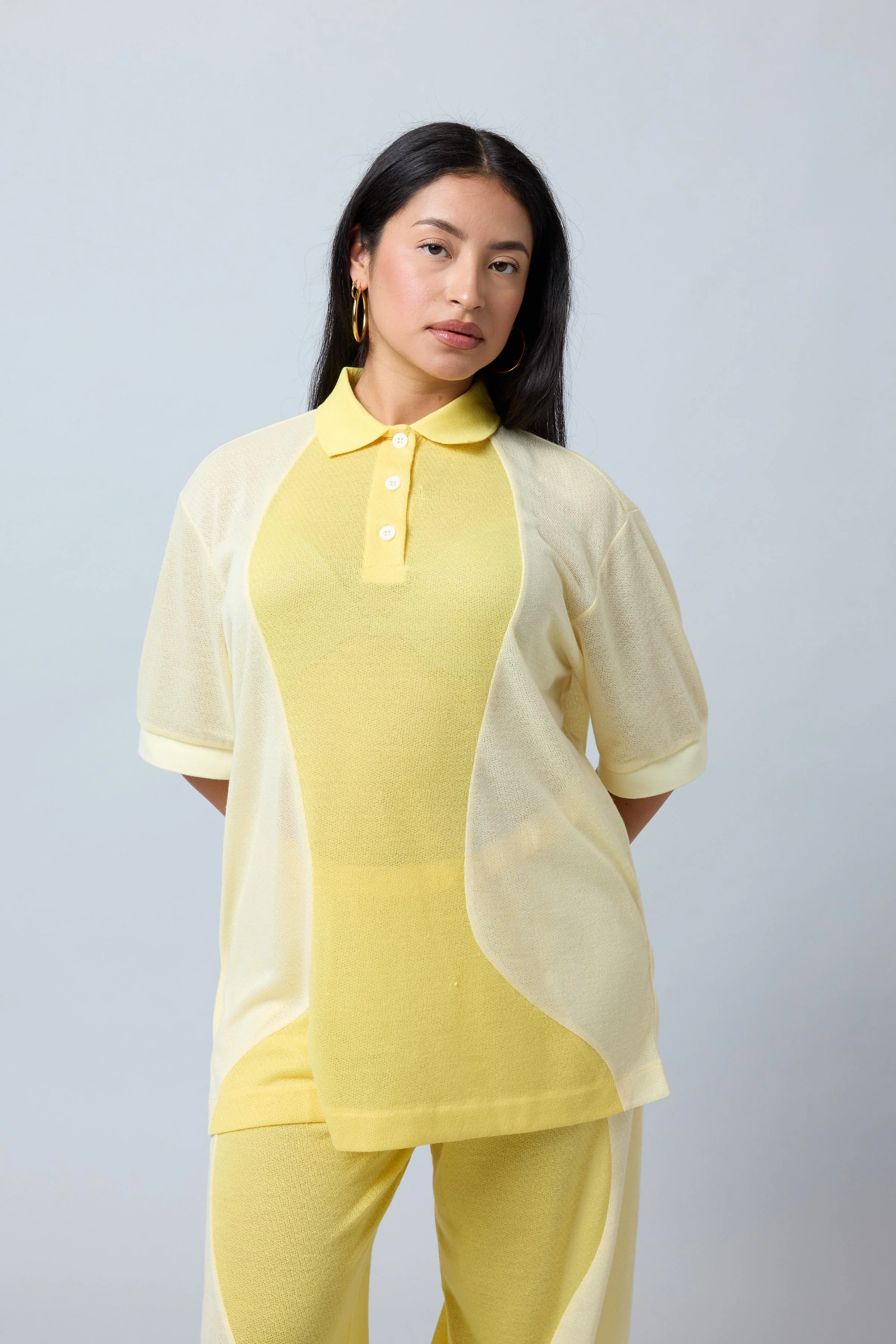 Out of Office Knit Polo - Sunbeam - Image 4