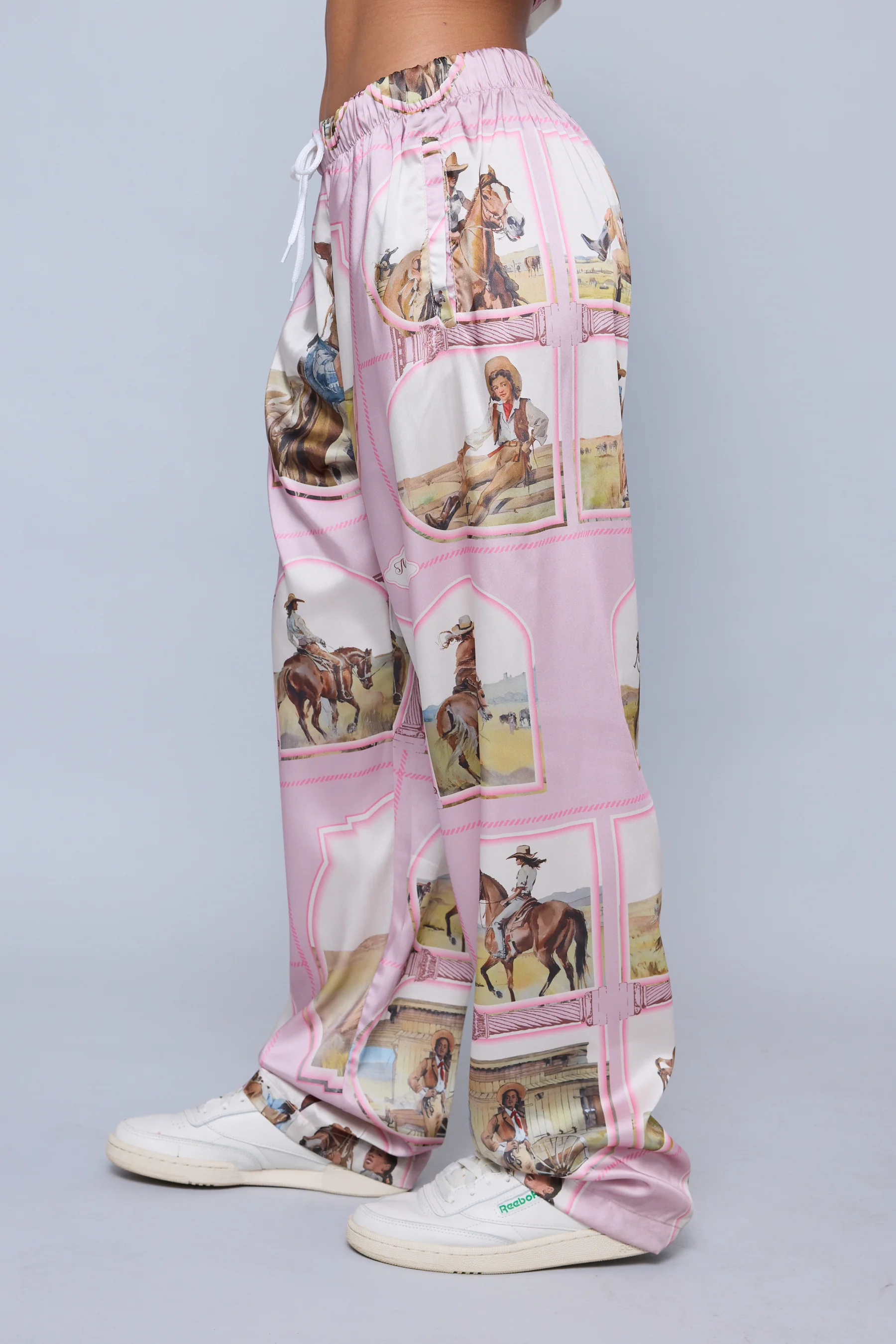 Silky Cowgirl Pant - Mauve - Image 4