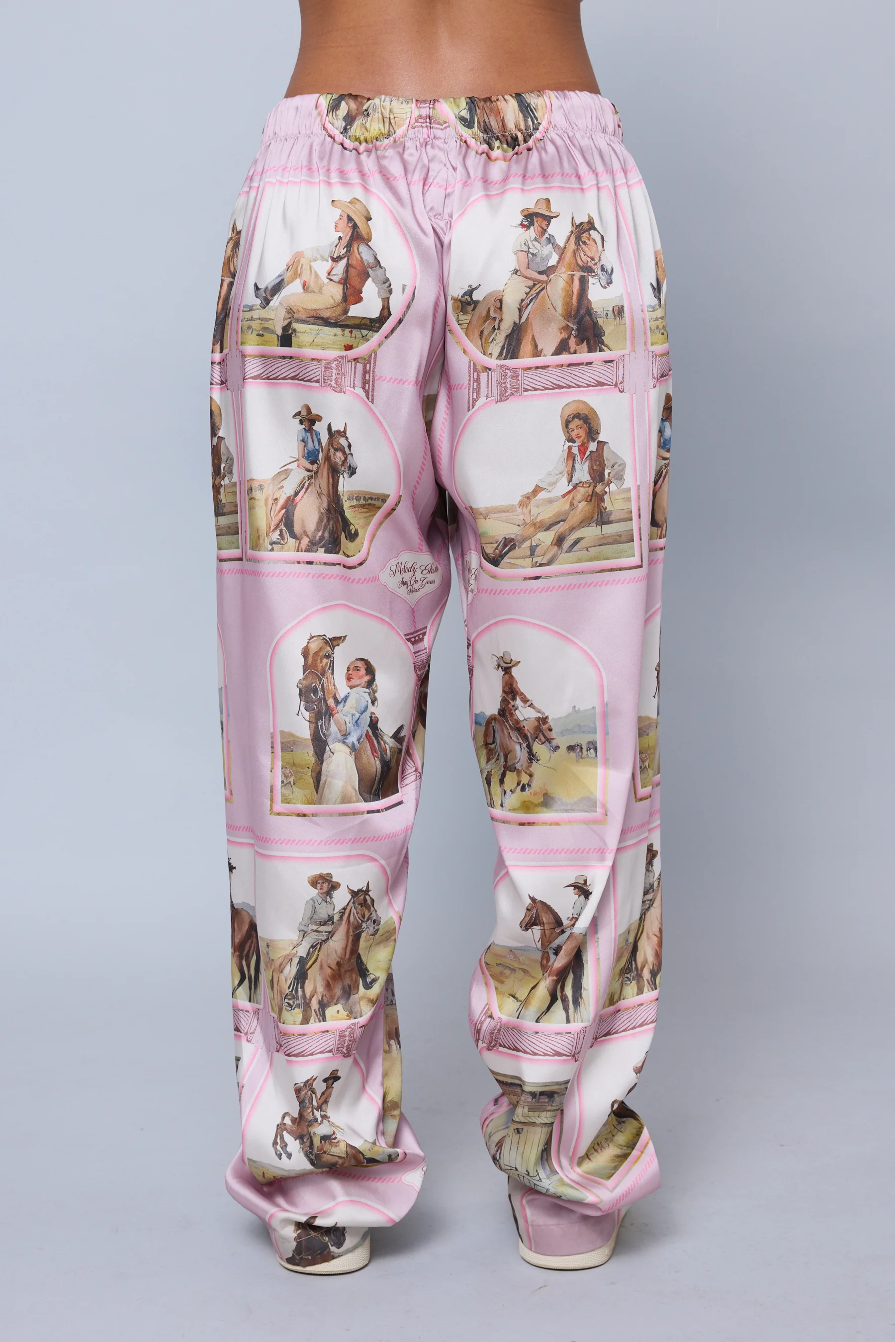 Silky Cowgirl Pant - Mauve - Image 5