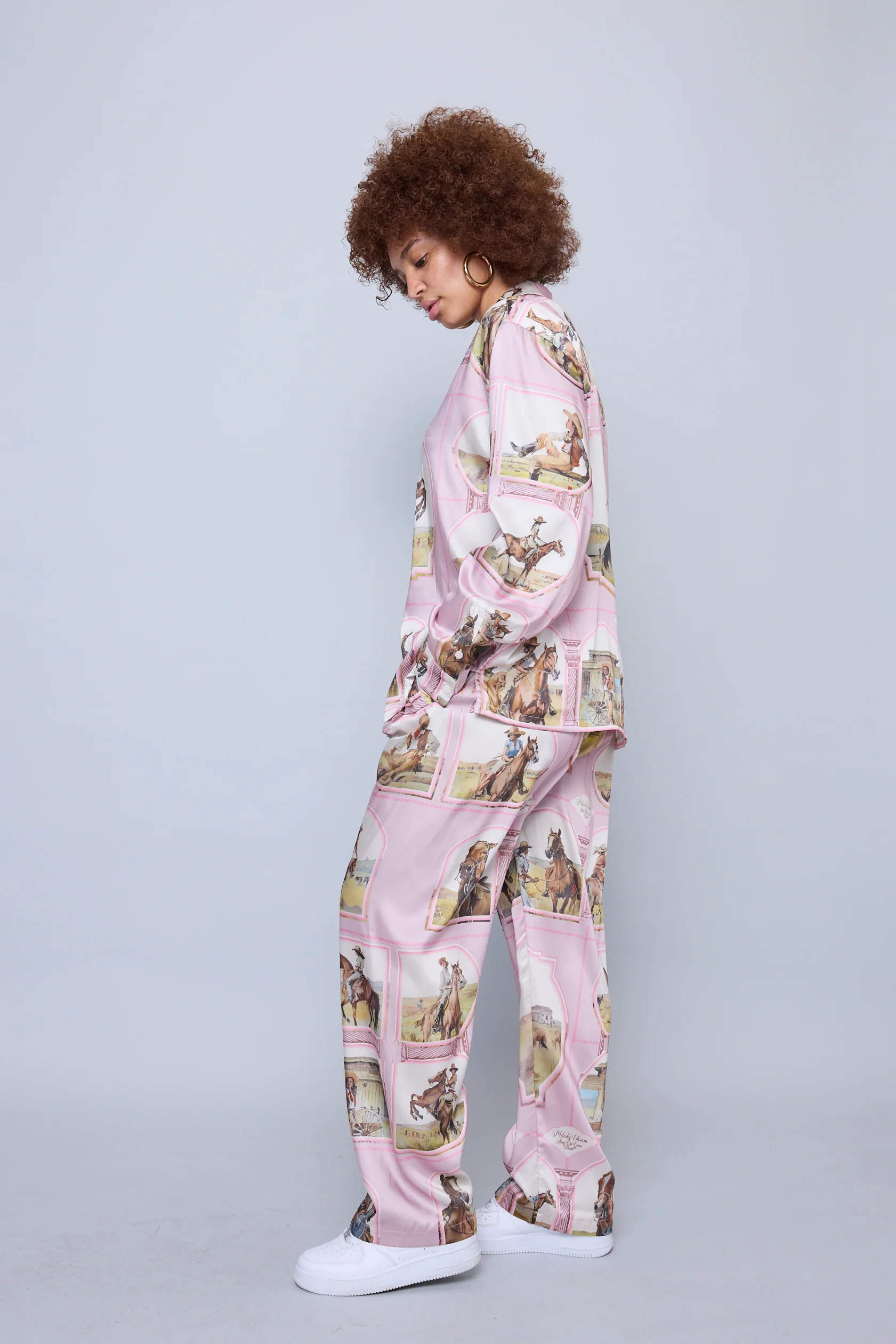 Silky Cowgirl Pant - Mauve - Image 6