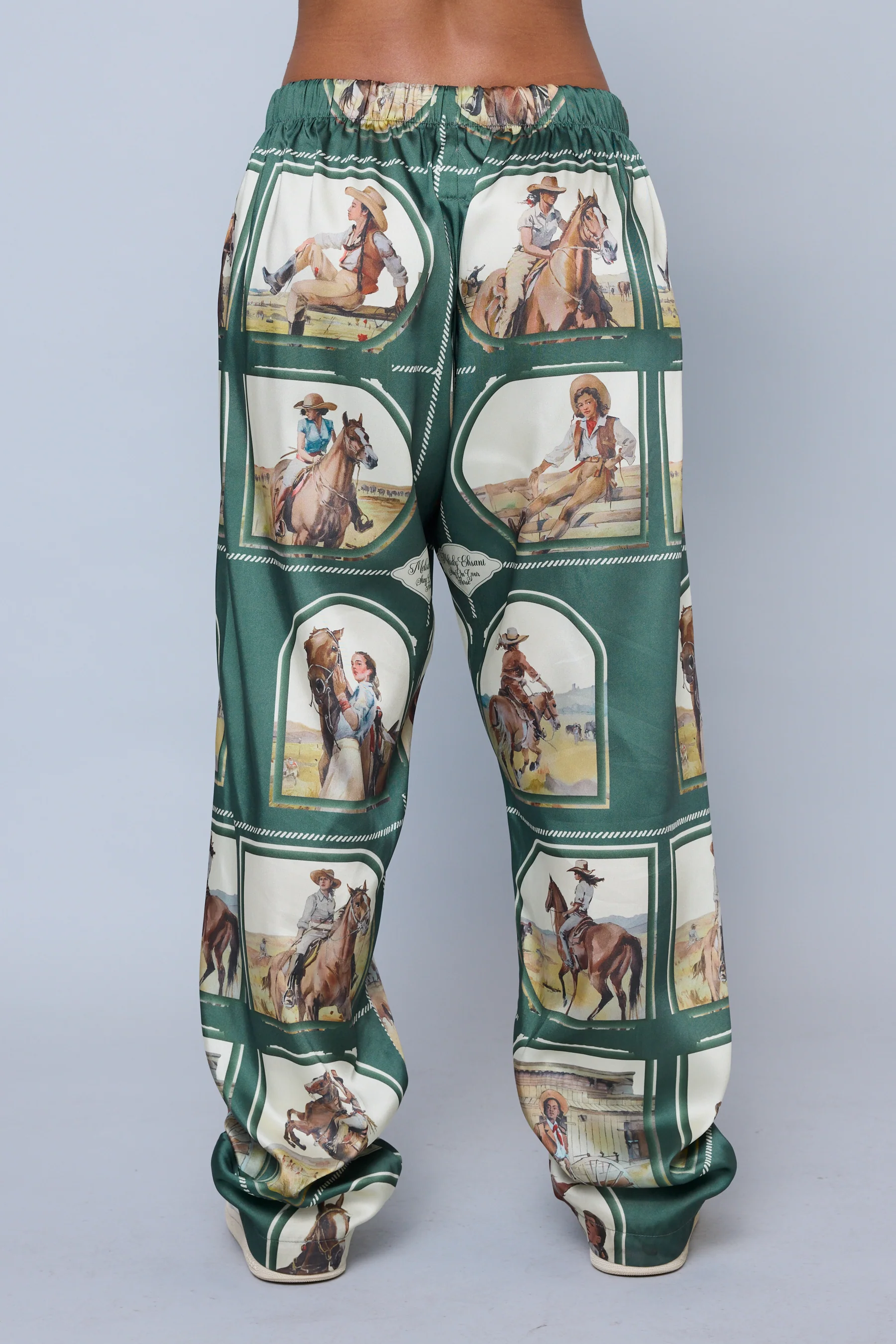Silky Cowgirl Pant - Moss - Image 5
