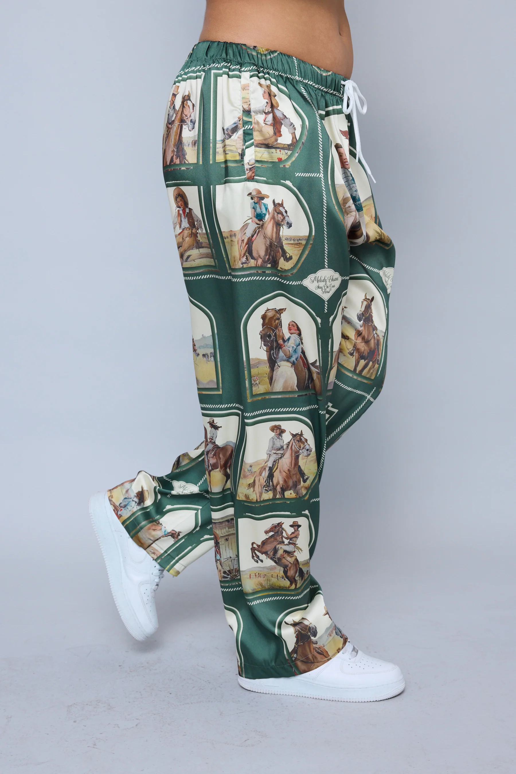 Silky Cowgirl Pant - Moss - Image 8